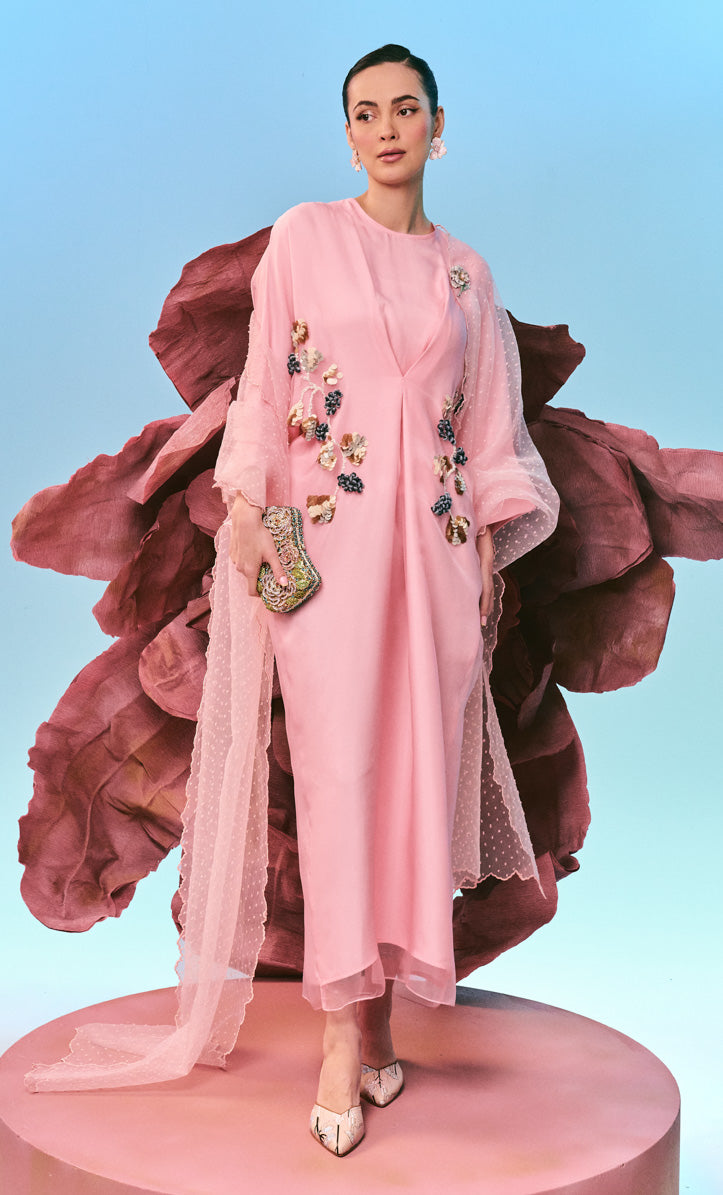 Beaded Pink Juliana 3.0 Dress