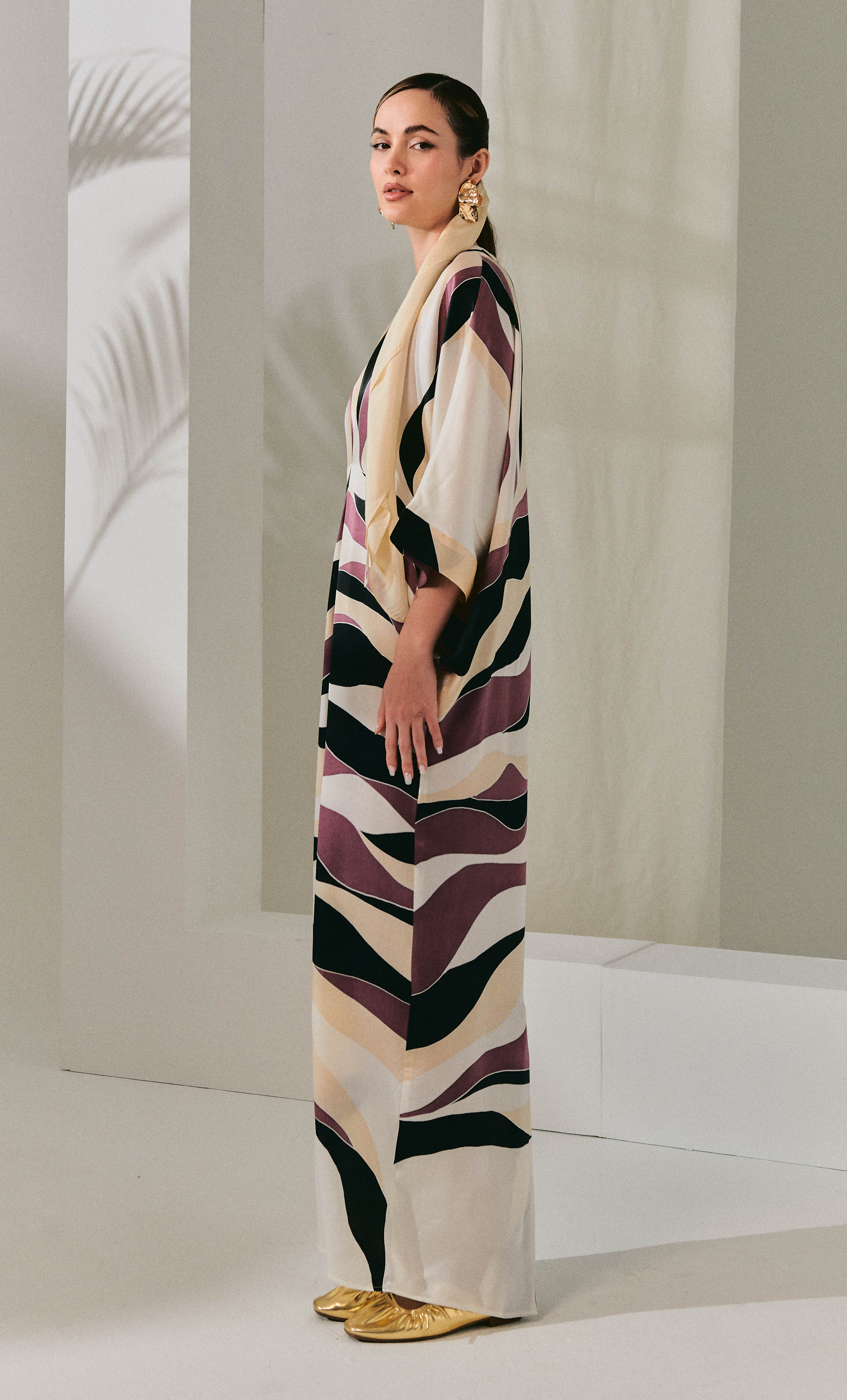 Juliana 3.0 Dress – Linear Satin Silk