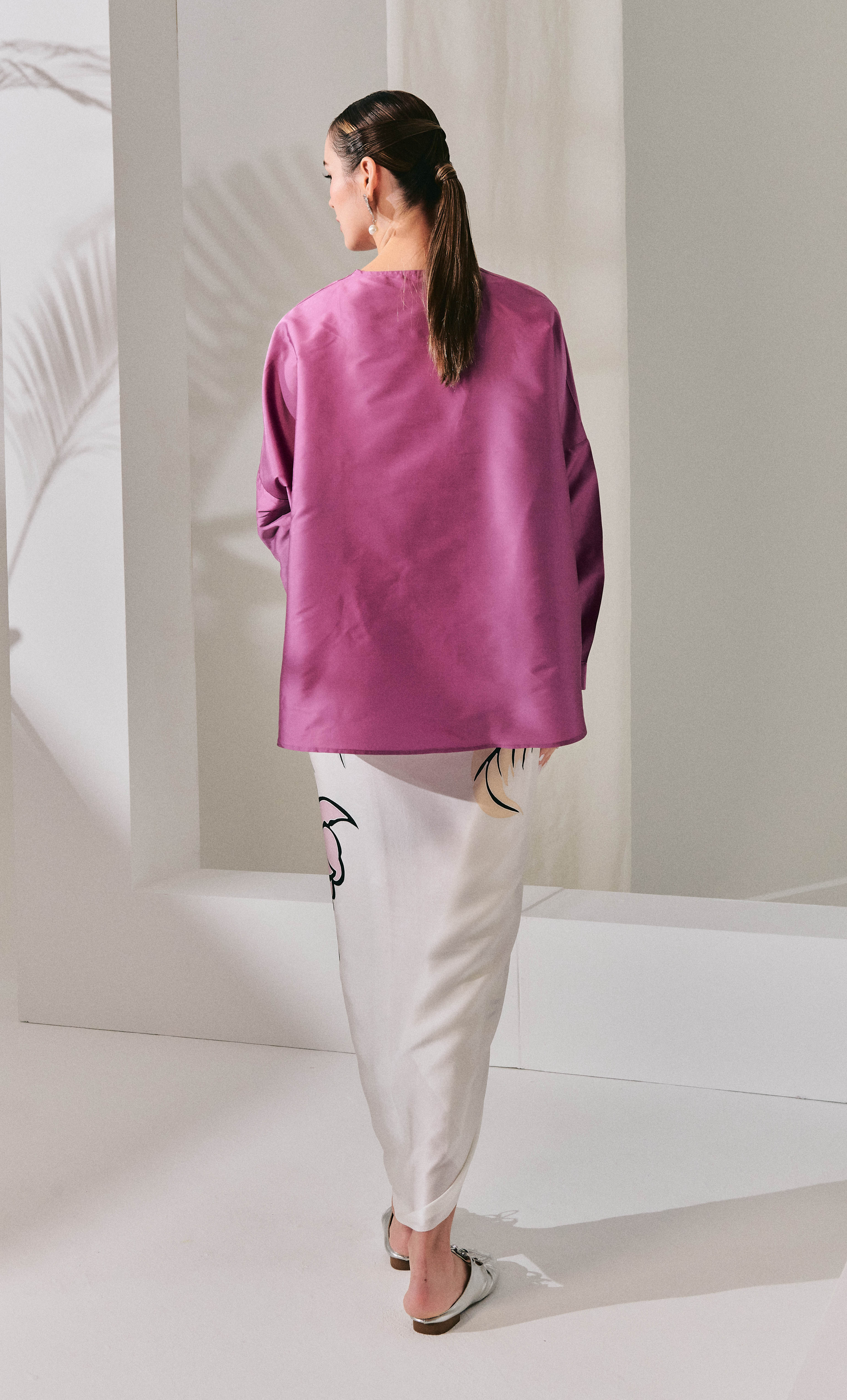 Marcella Top With Pareo – The Grand Satin Silk