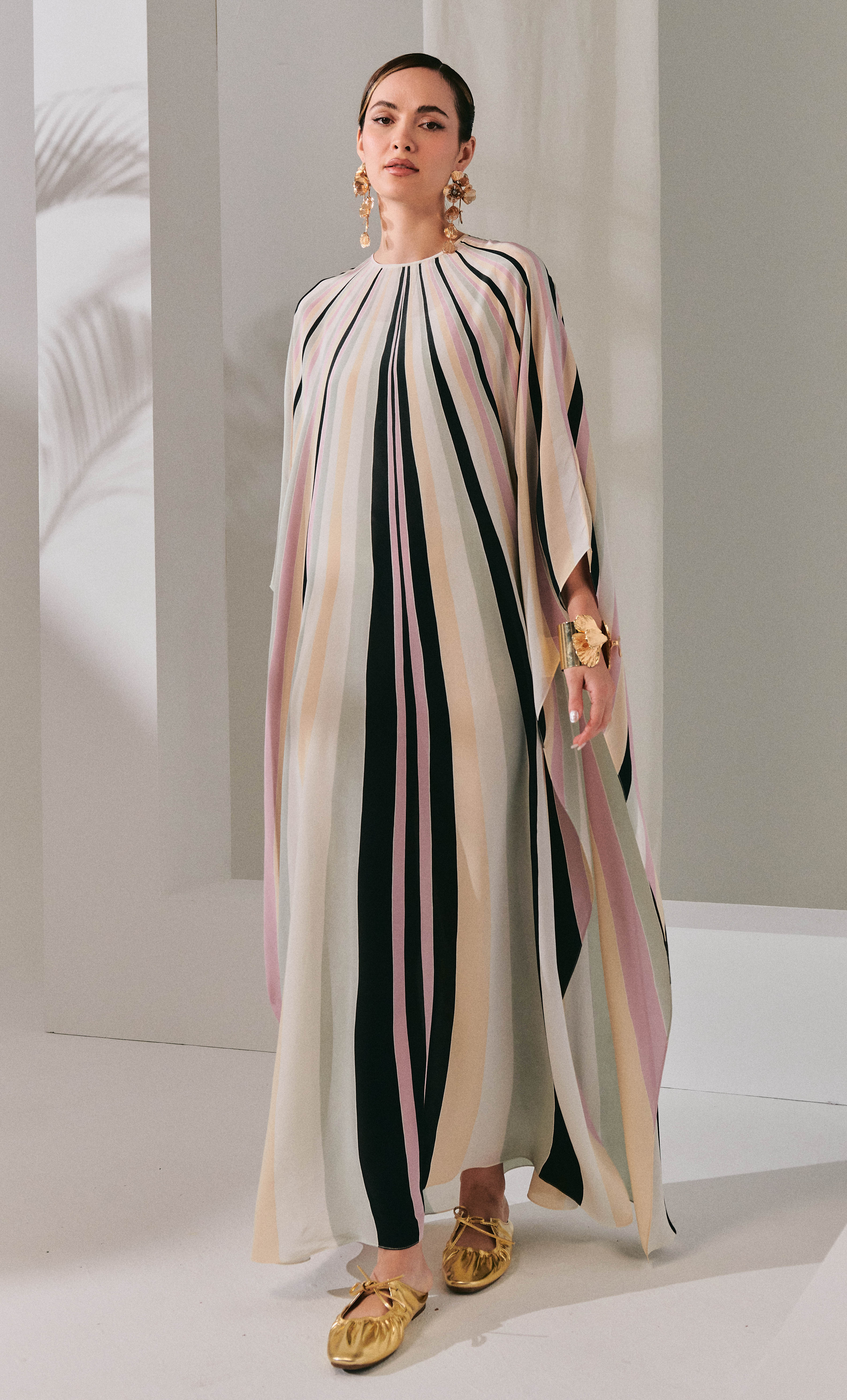 Nalia Dress – Lines Crepe Silk