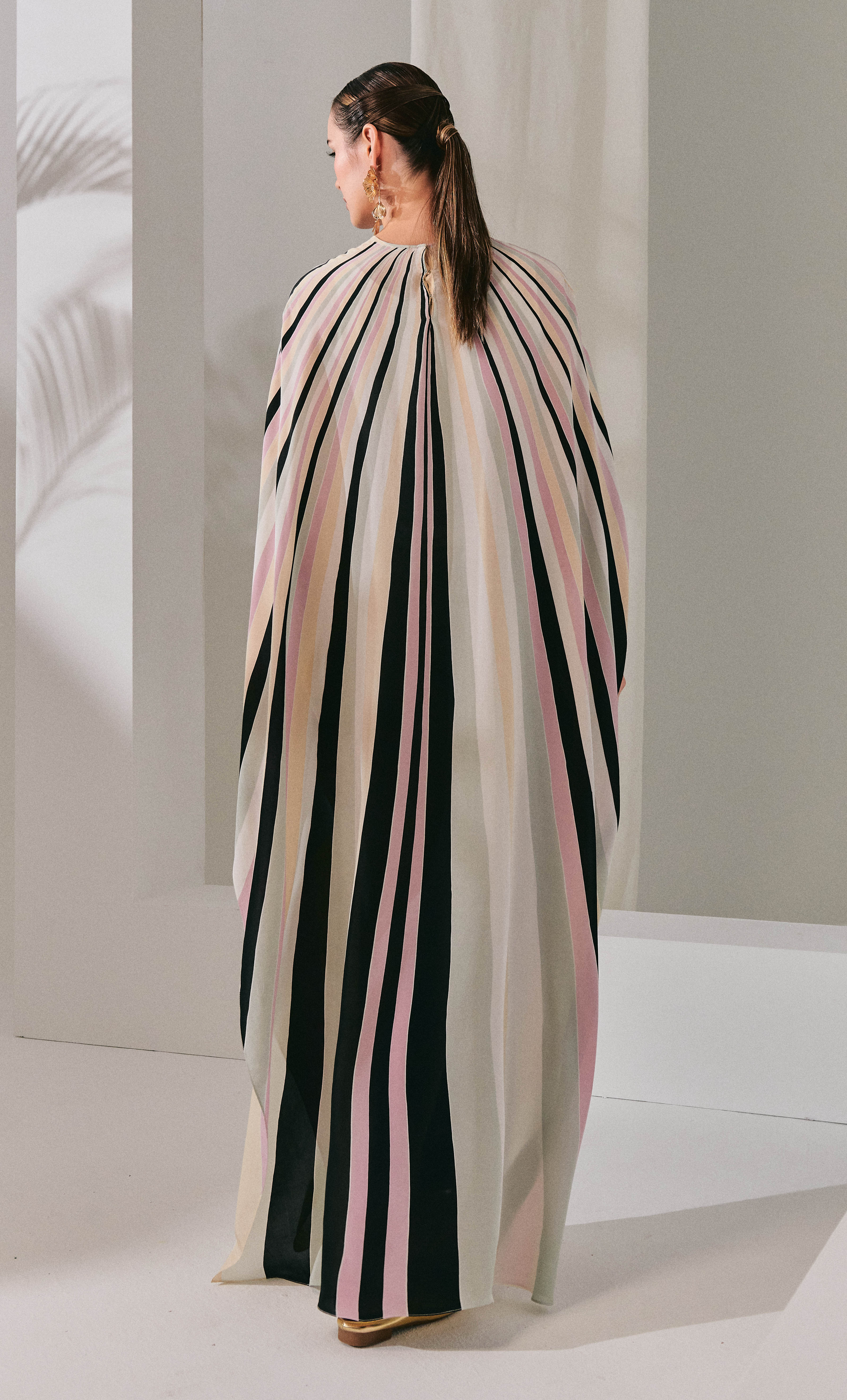 Nalia Dress – Lines Crepe Silk
