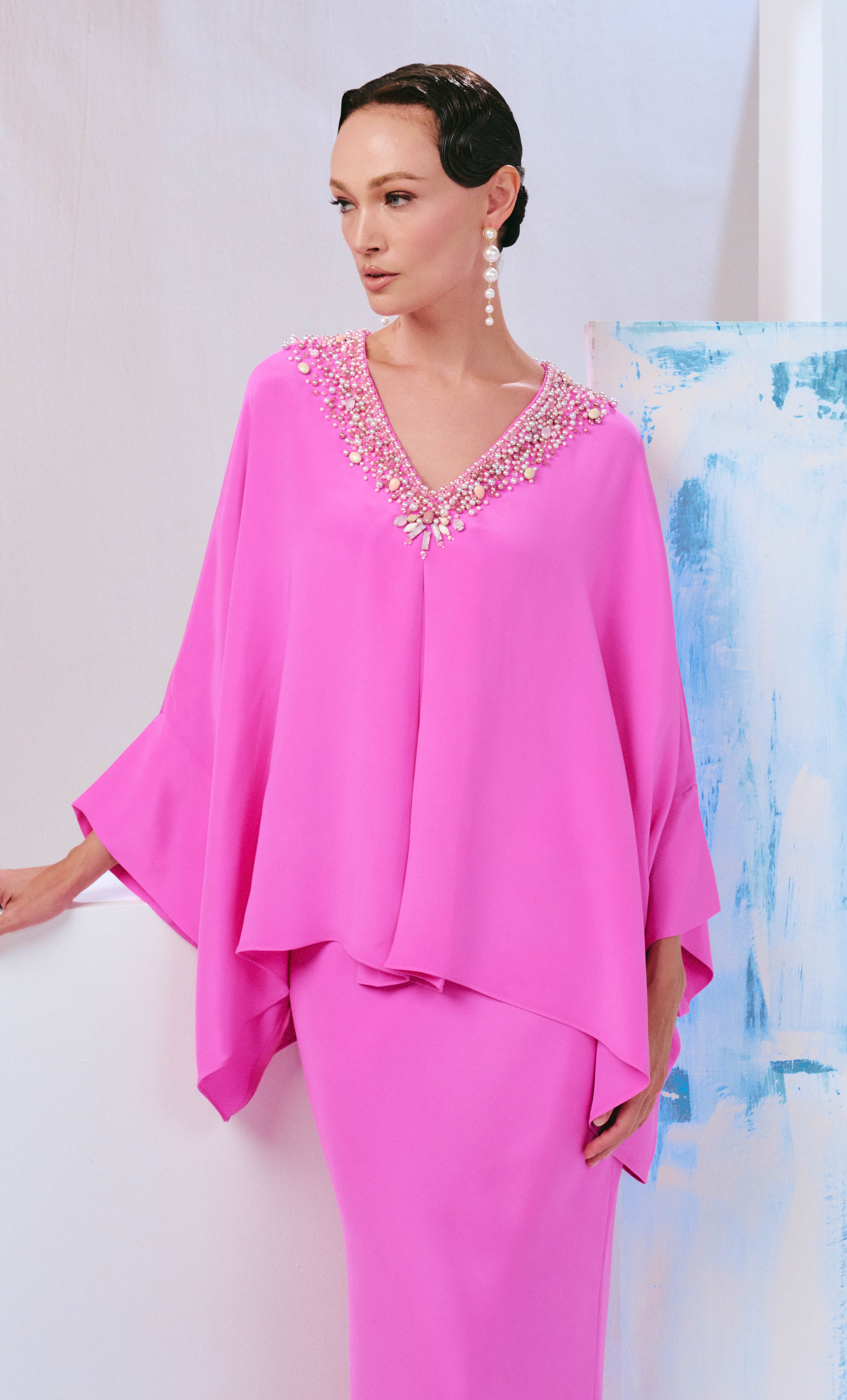 Beaded Nova Set - Candy Pink Luxe Silk