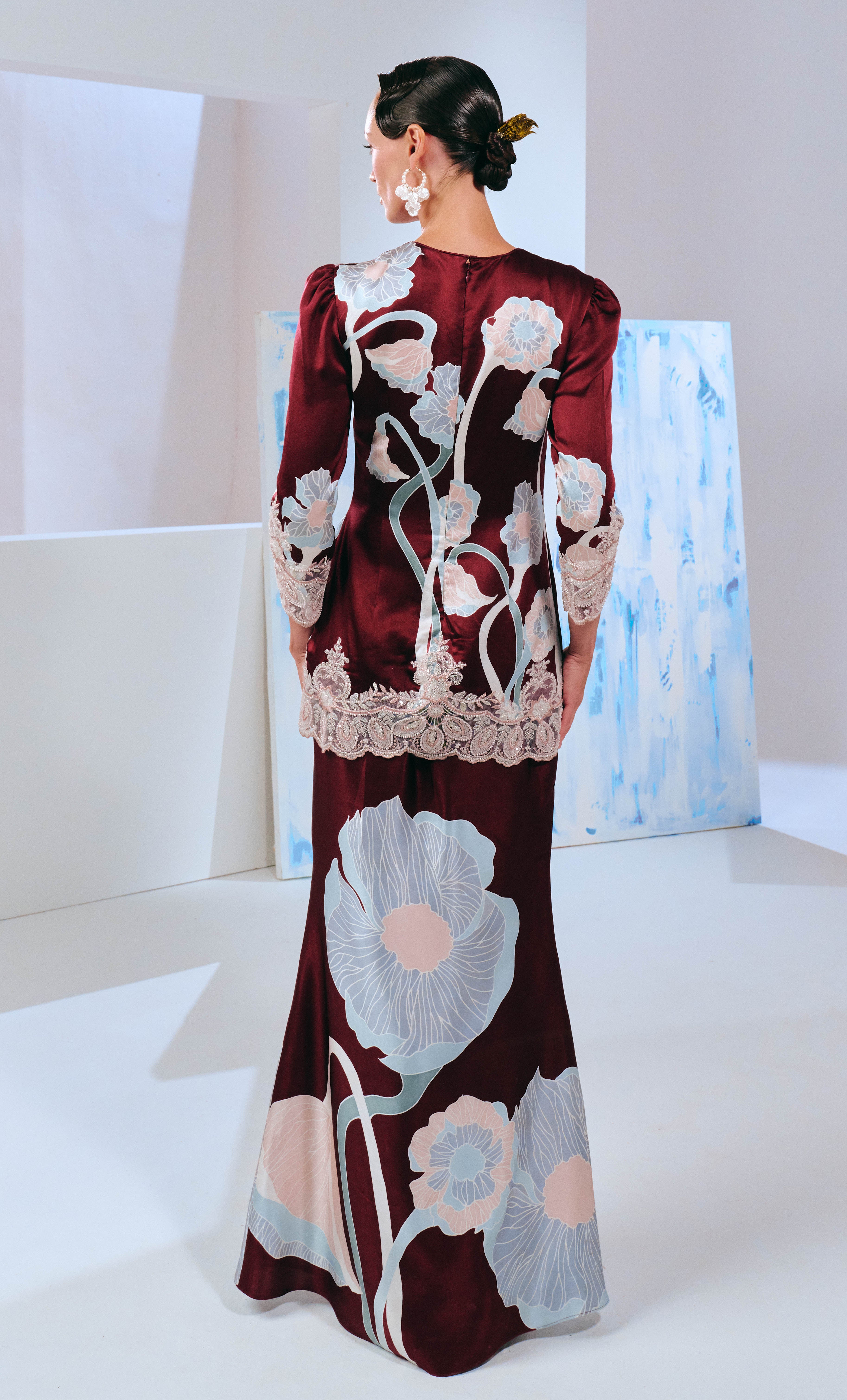 Luxe Kurung Modern with Selendang - Poppy 2.0