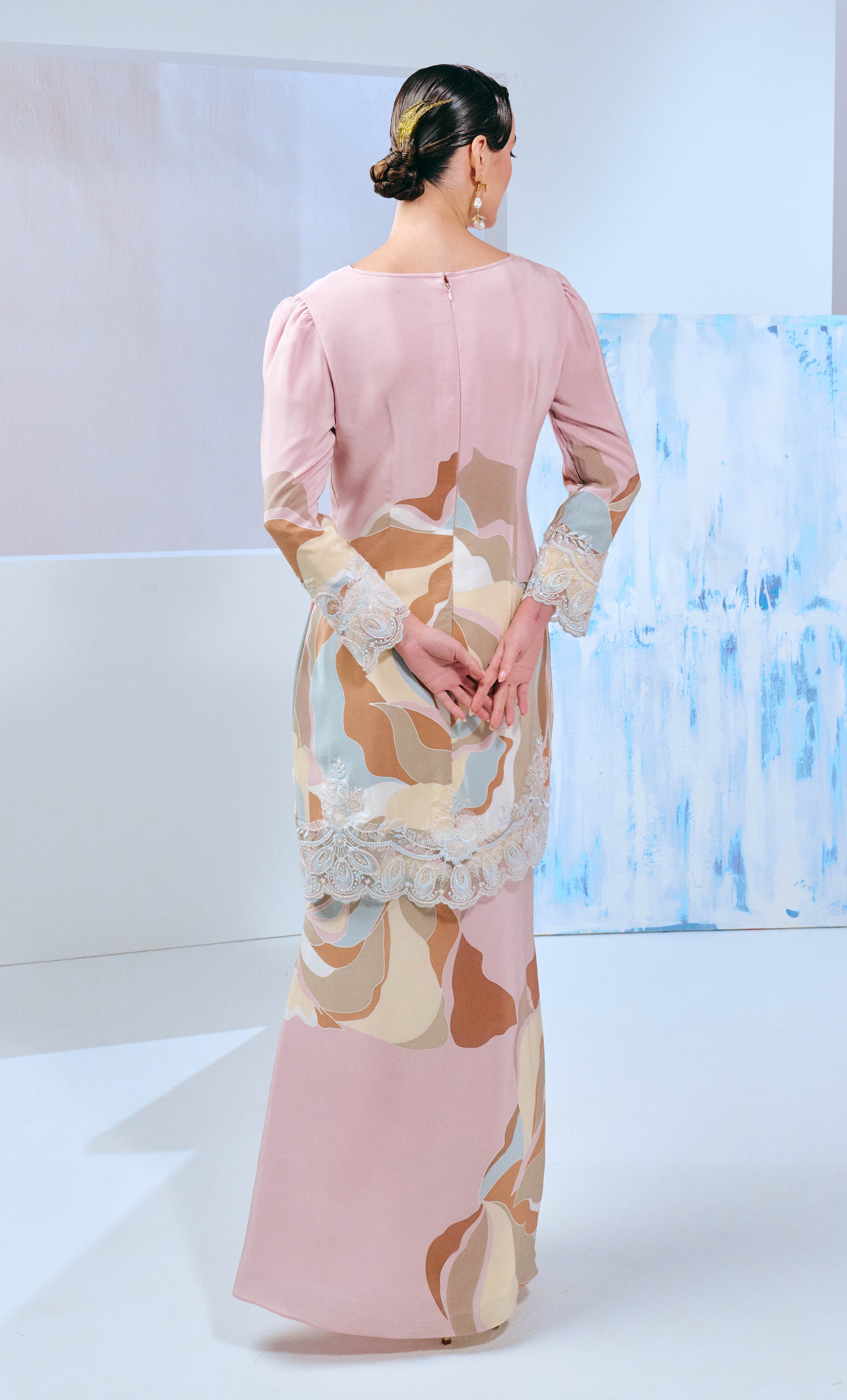 Luxe Kurung Modern with Selendang - Rossy