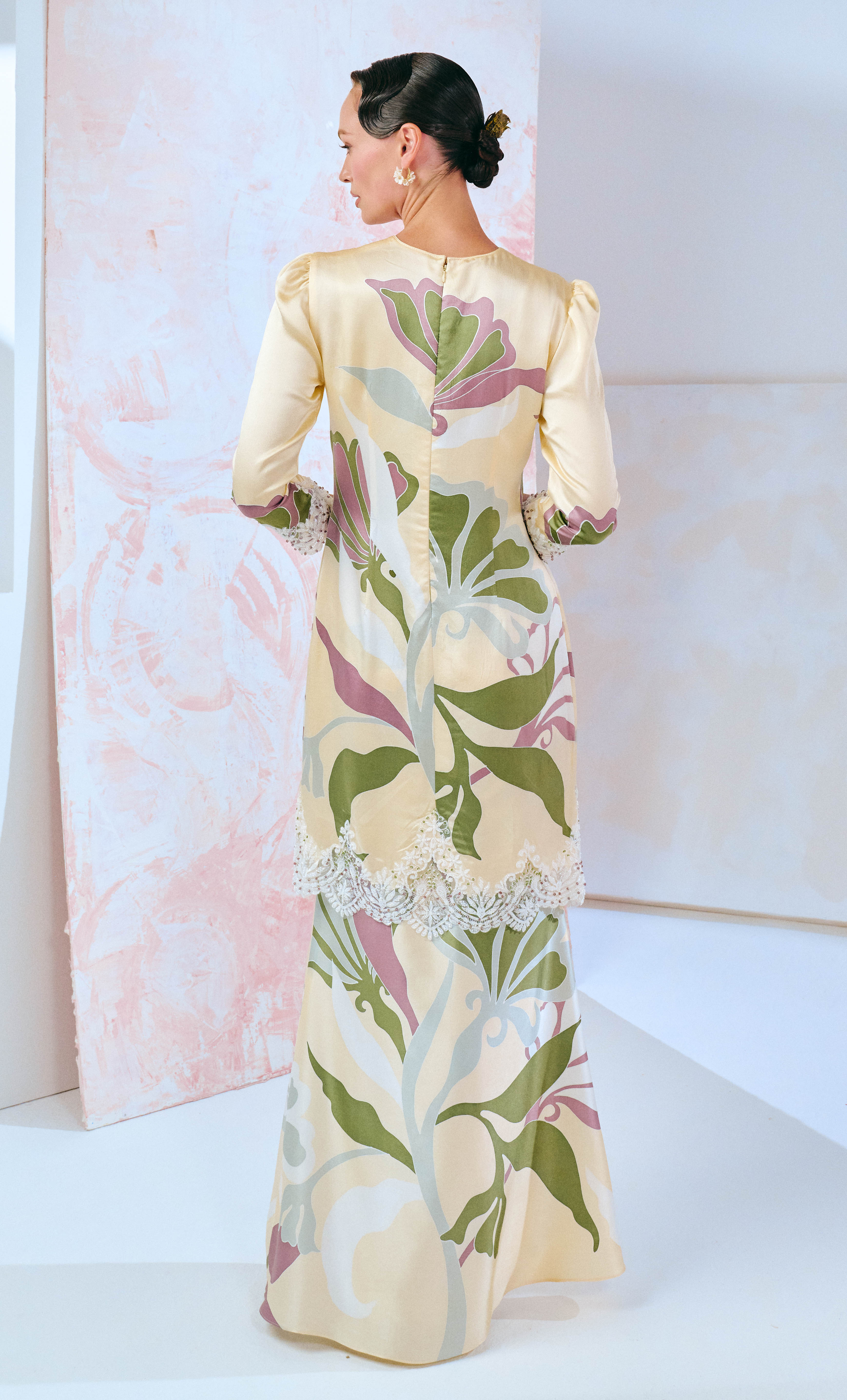 Luxe Kurung Modern with Selendang - Mekar