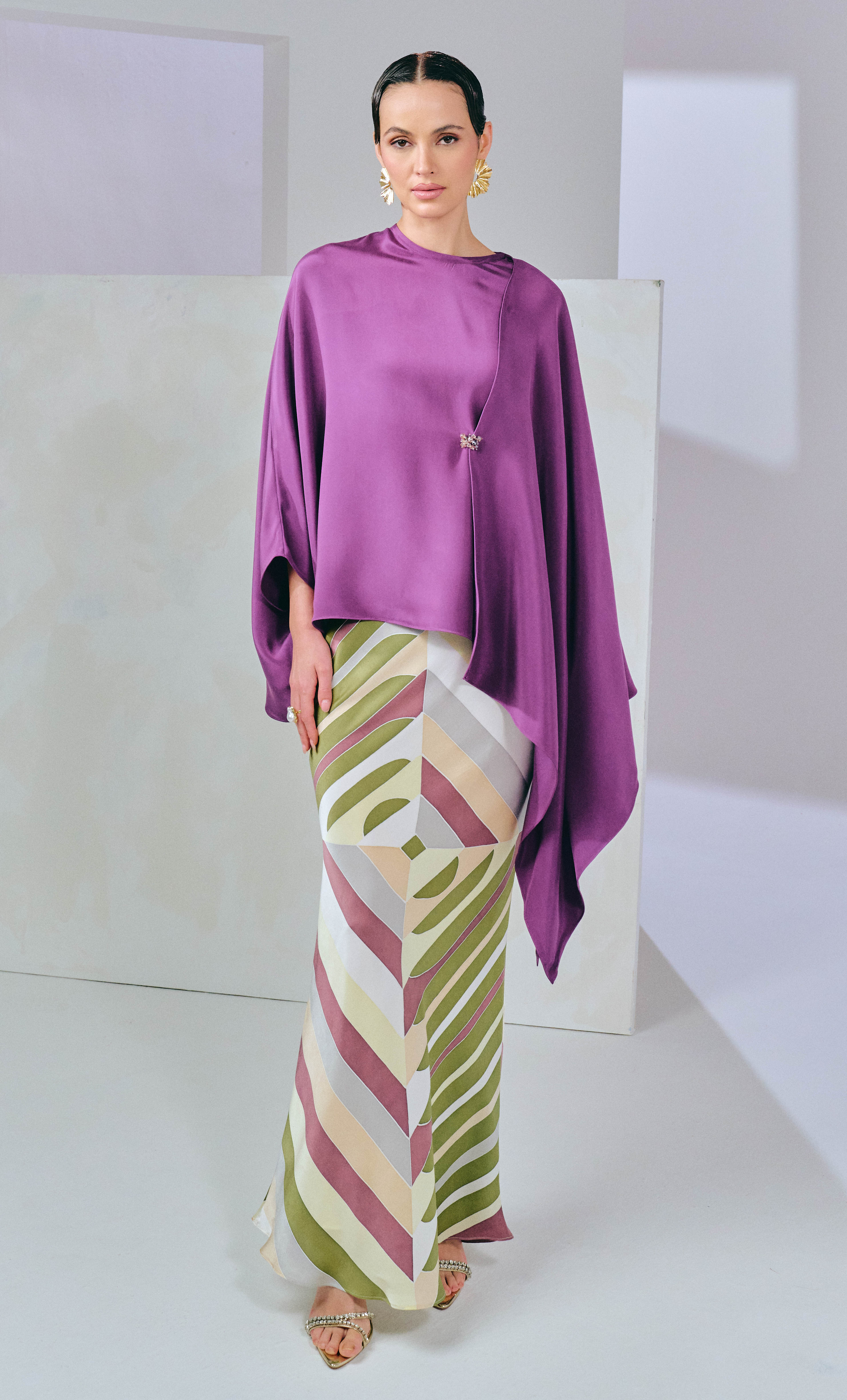 Beaded Kate Top with Vision Sarong