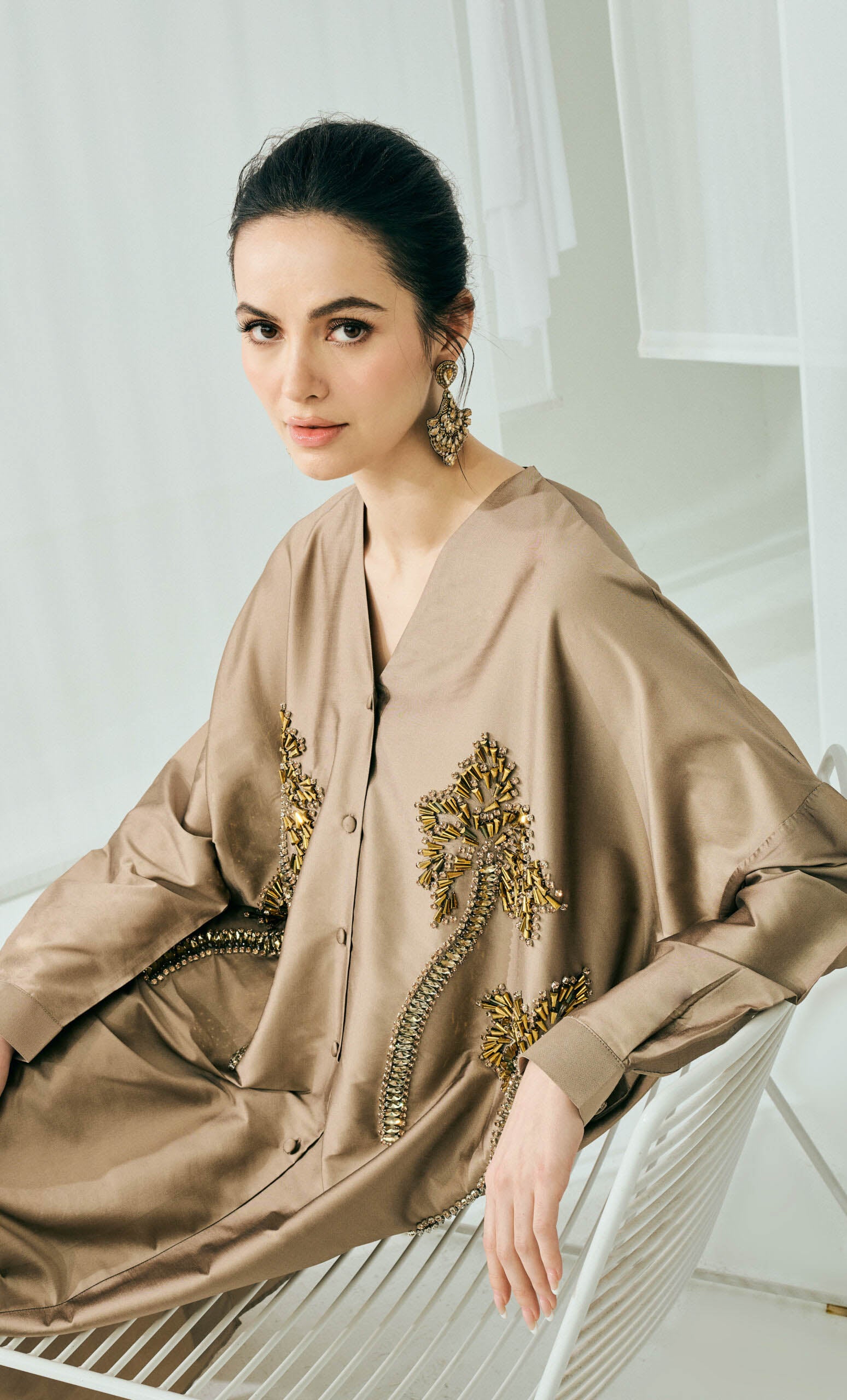 Marcella Set – Plain Champange Taffeta