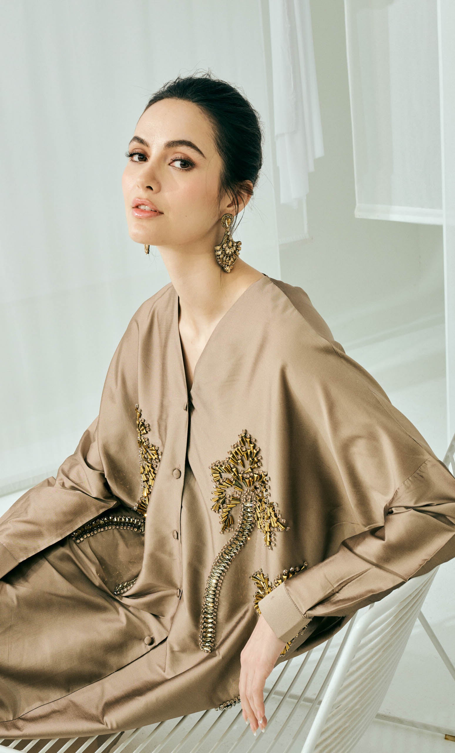 Marcella Set – Plain Champange Taffeta