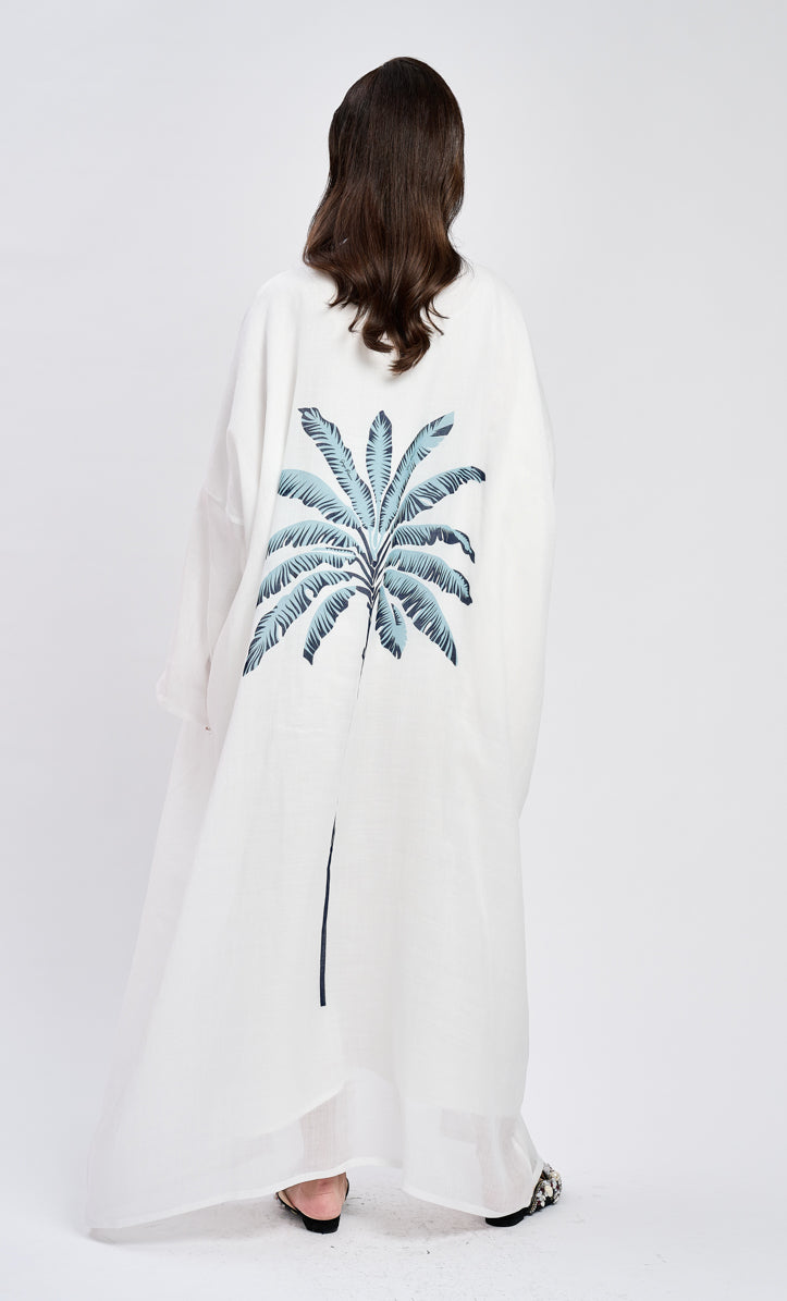 Blue Banana Tree Abaya Dress