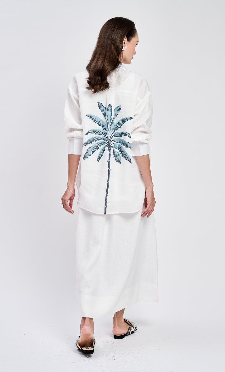 Blue Banana Tree Shirt Top