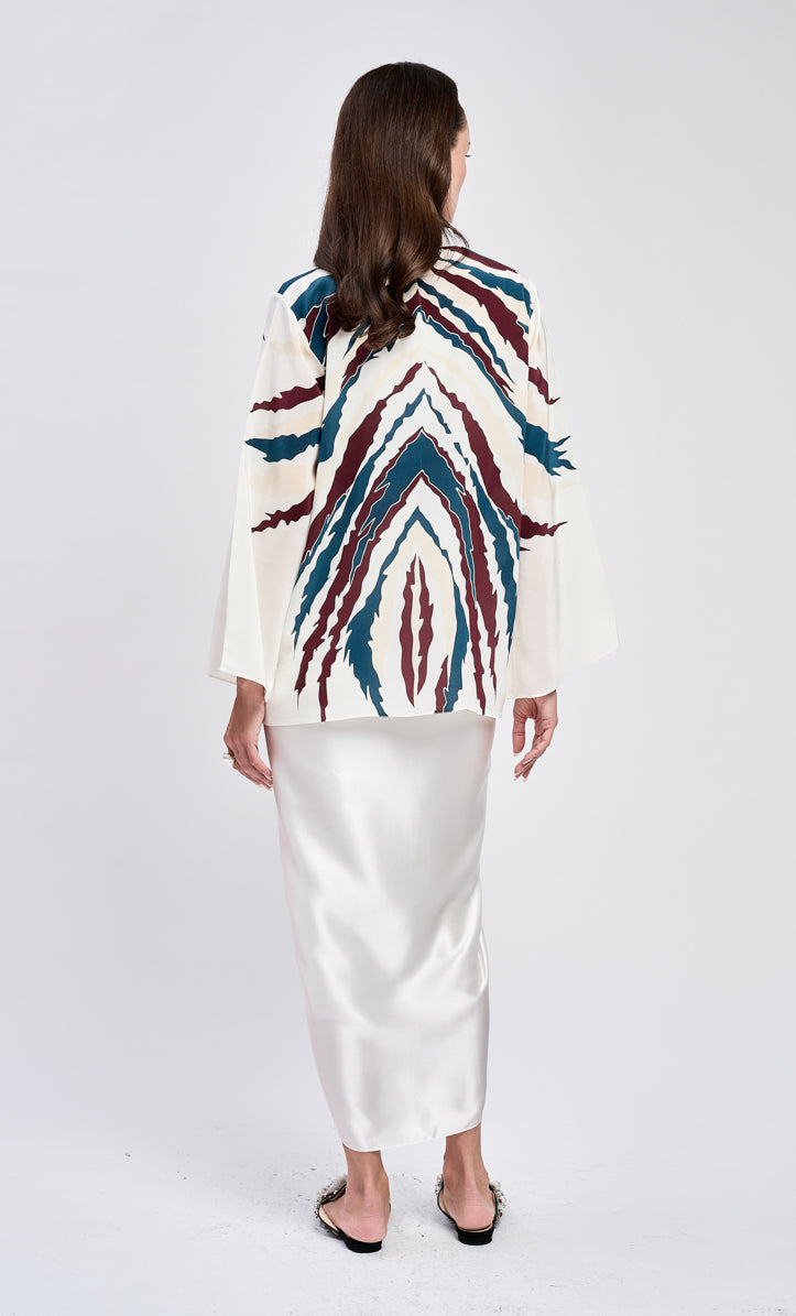 Thalia Top - Beetle Crepe Silk