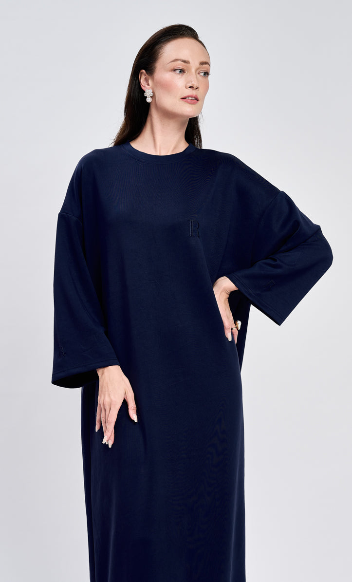 Navy Blue Basic Dress