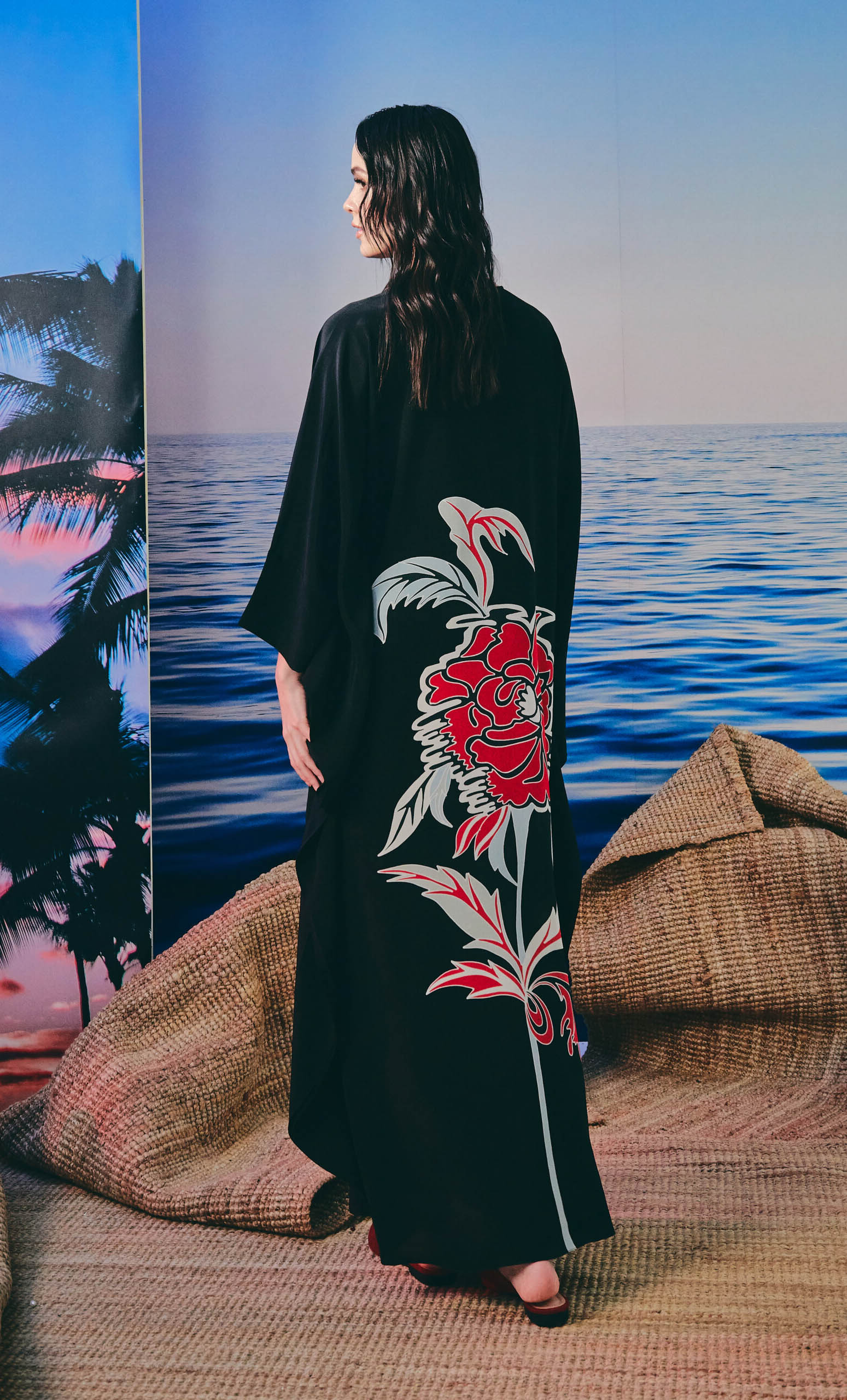 Kaftan Kimono Dress – Grand Crepe Silk