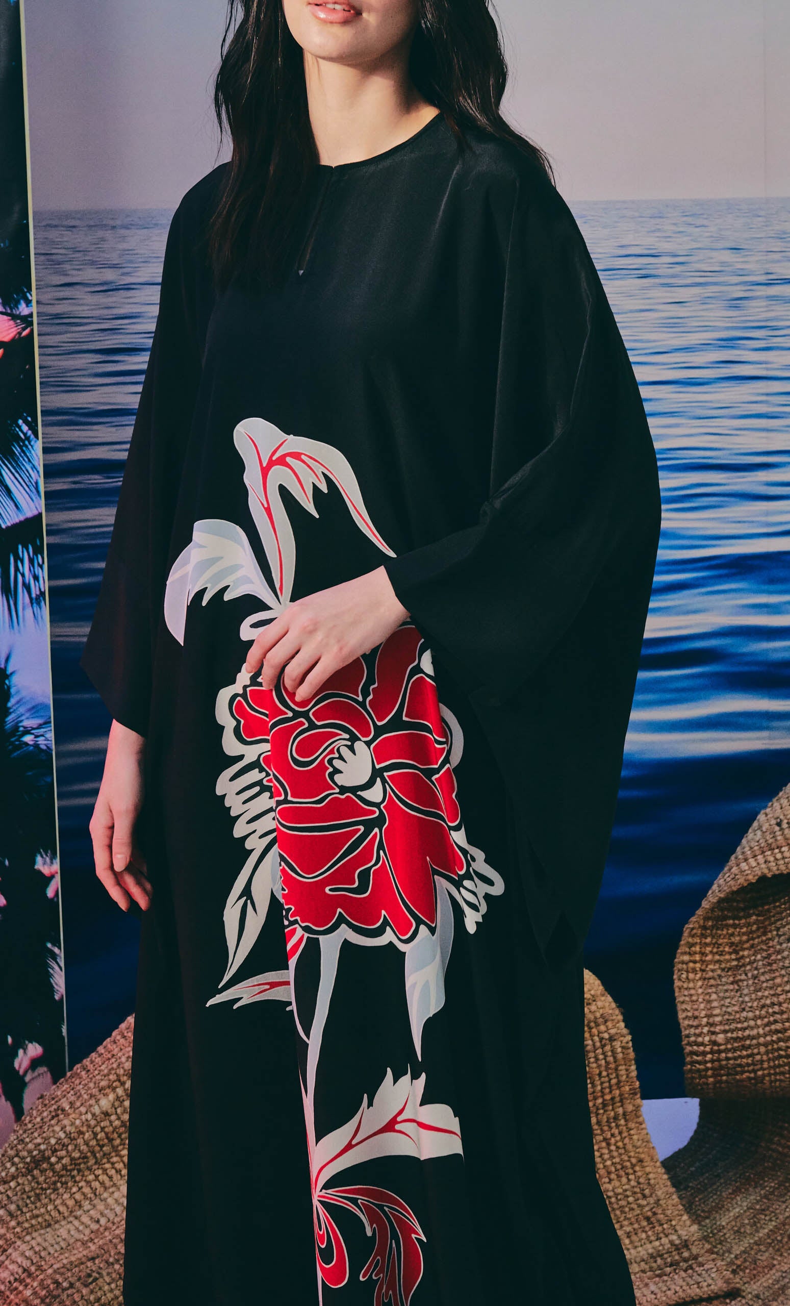 Kaftan Kimono Dress – Grand Crepe Silk