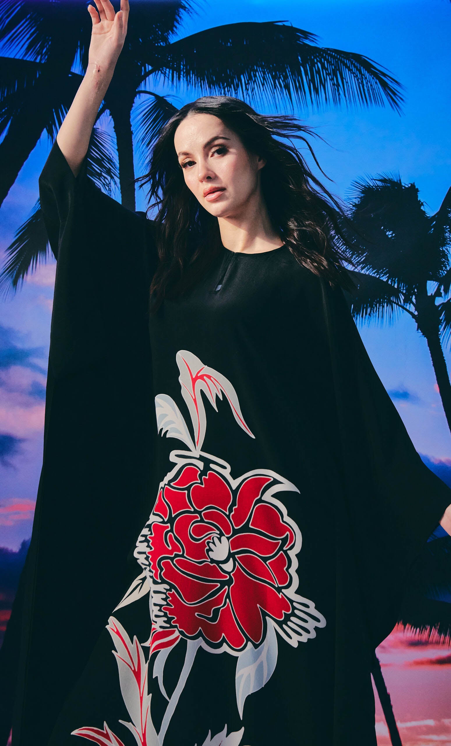 Kaftan Kimono Dress – Grand Crepe Silk