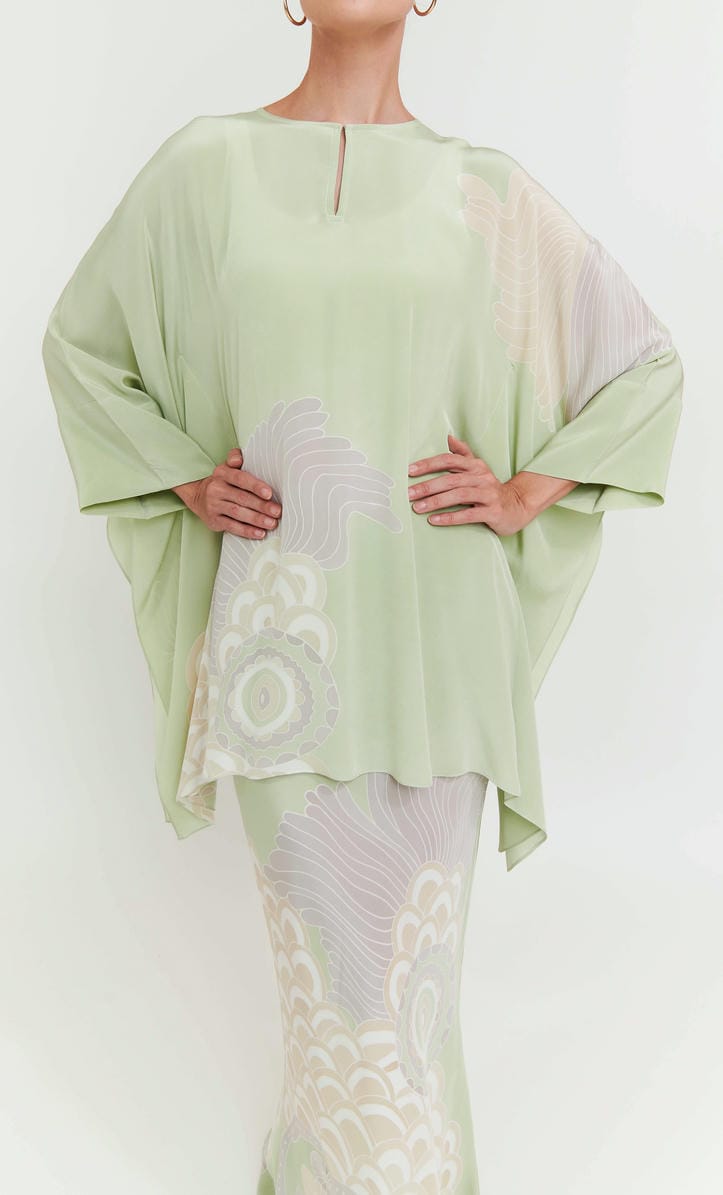 Kaftan Short Set - Floppy Crepe Silk