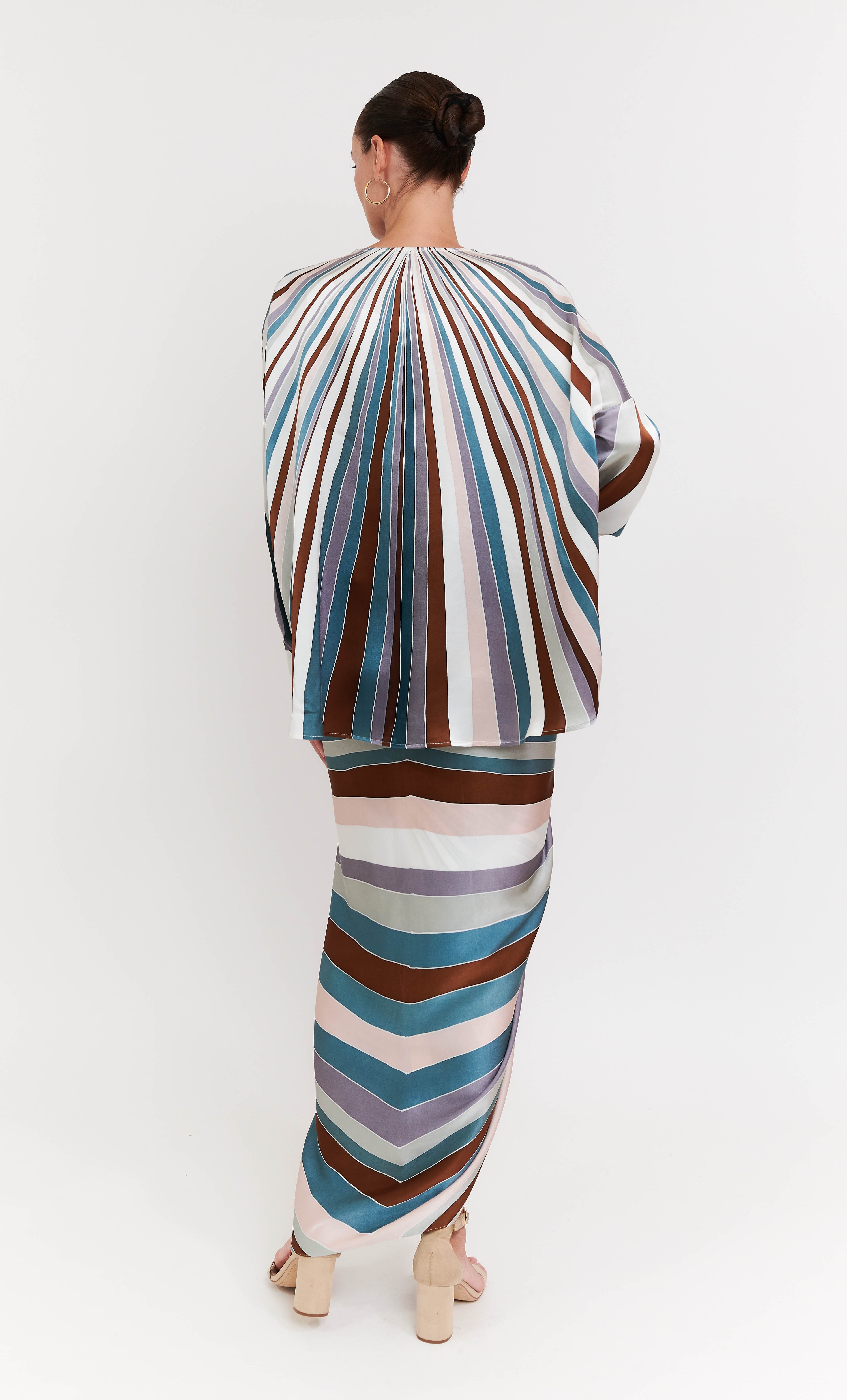 Marcella Set - Lines Satin Silk