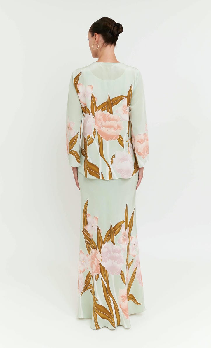 Pery Set Leher Kurung - Kuntum Crepe Silk