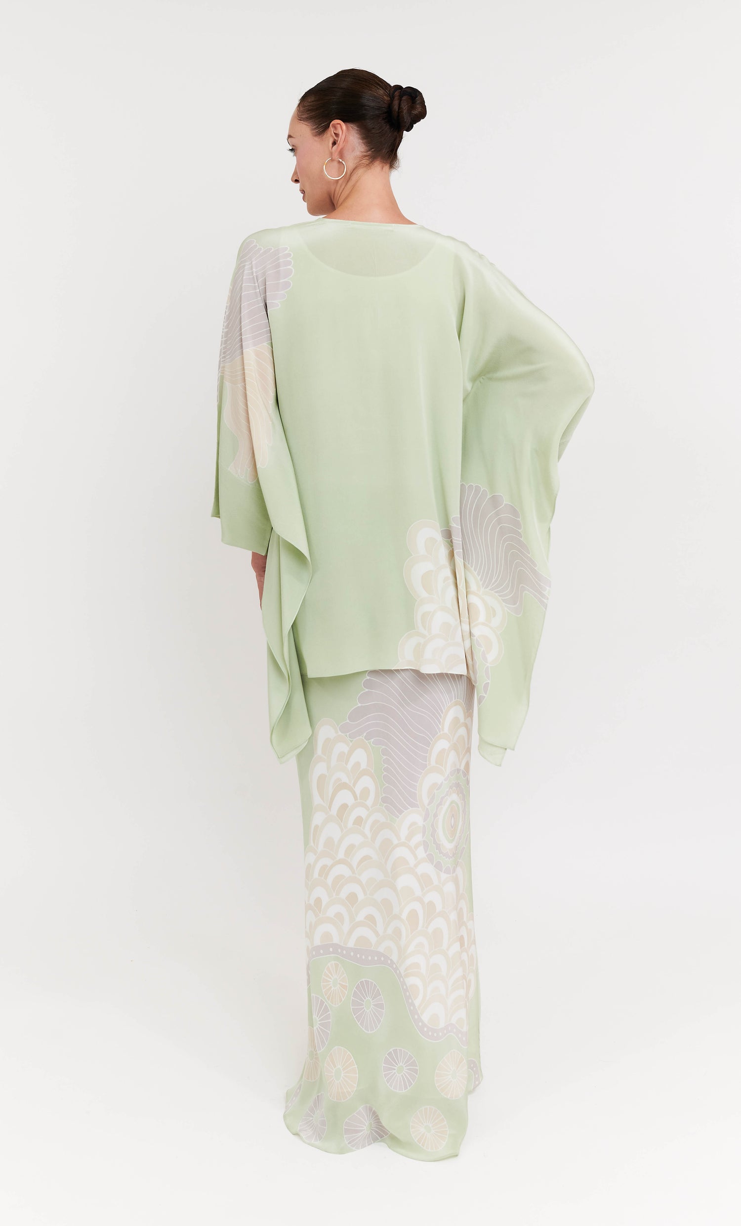 Kaftan Short Set - Floppy Crepe Silk