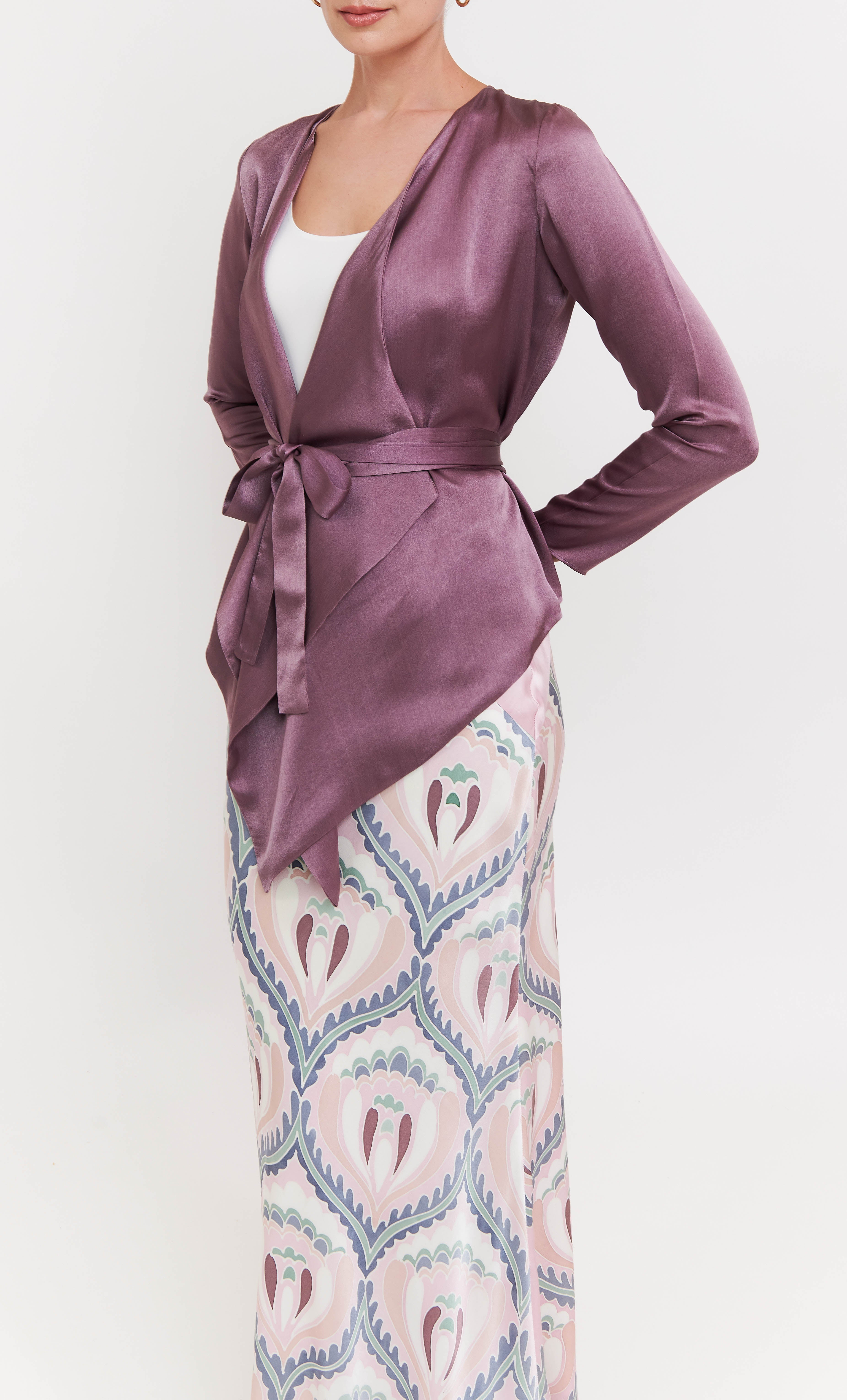 Wrap Kebaya Set - Novas Satin Silk