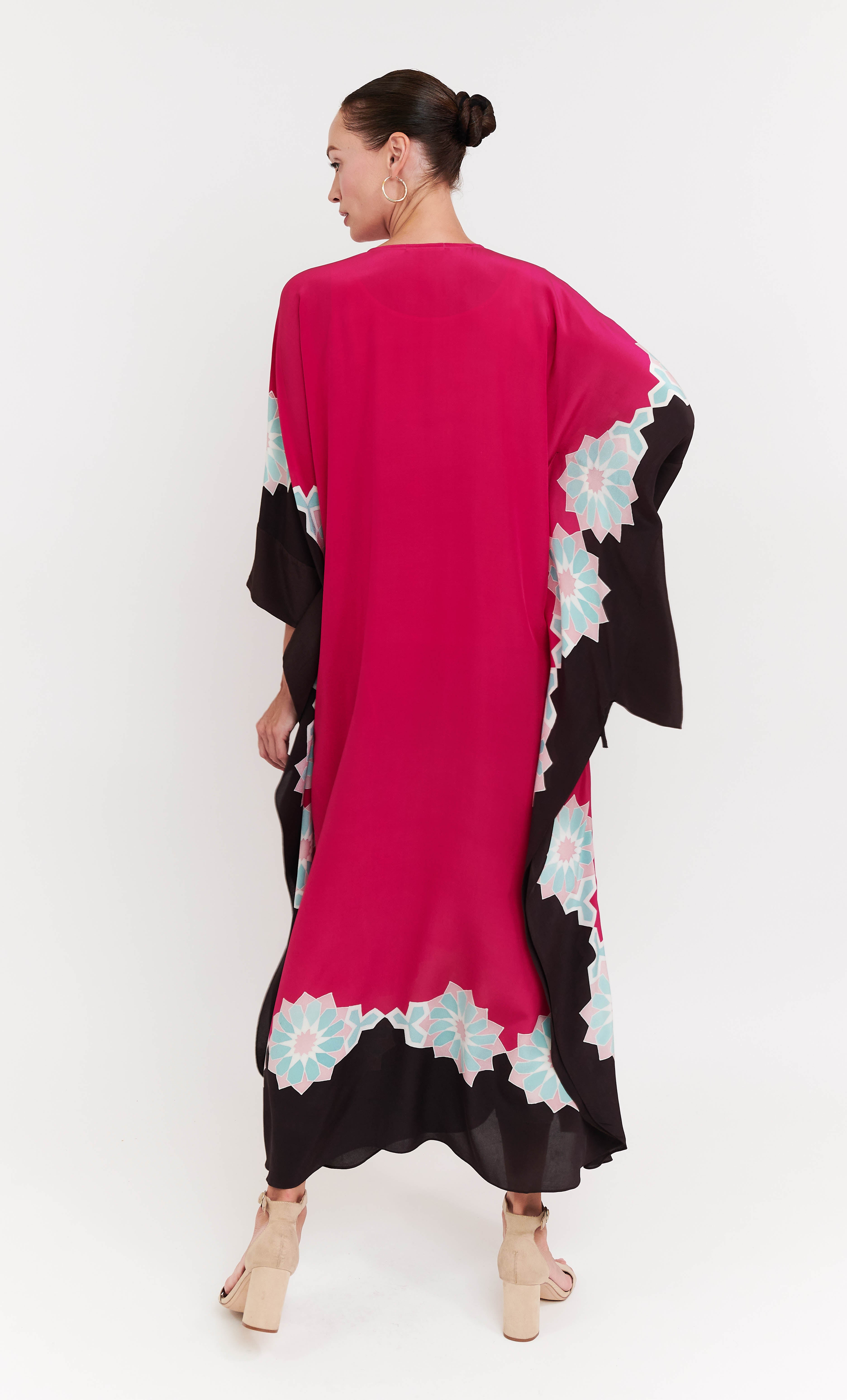 Kaftan Kimono Dress - Aludra Crepe Silk