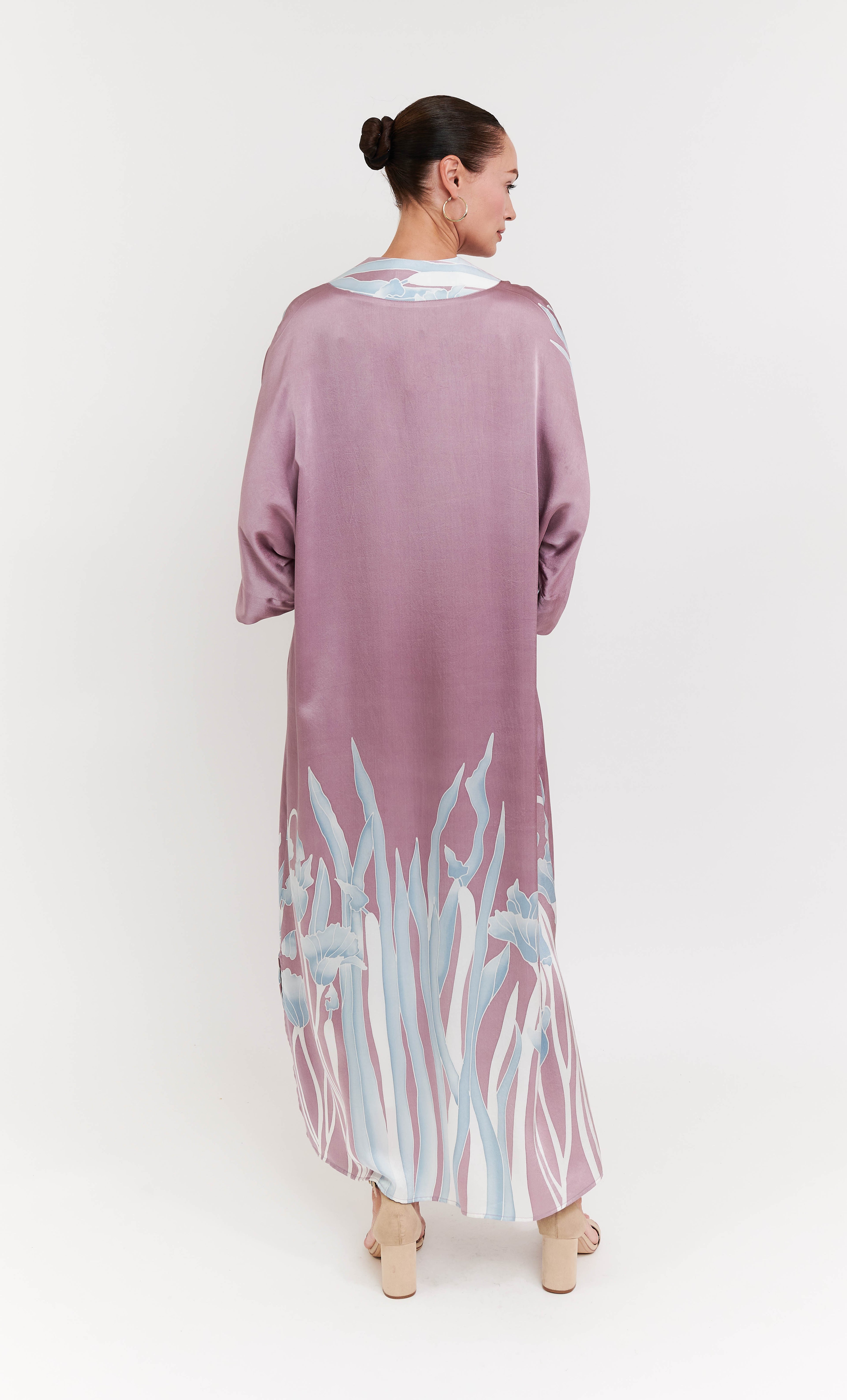 Victoria Dress - Iris Satin Silk