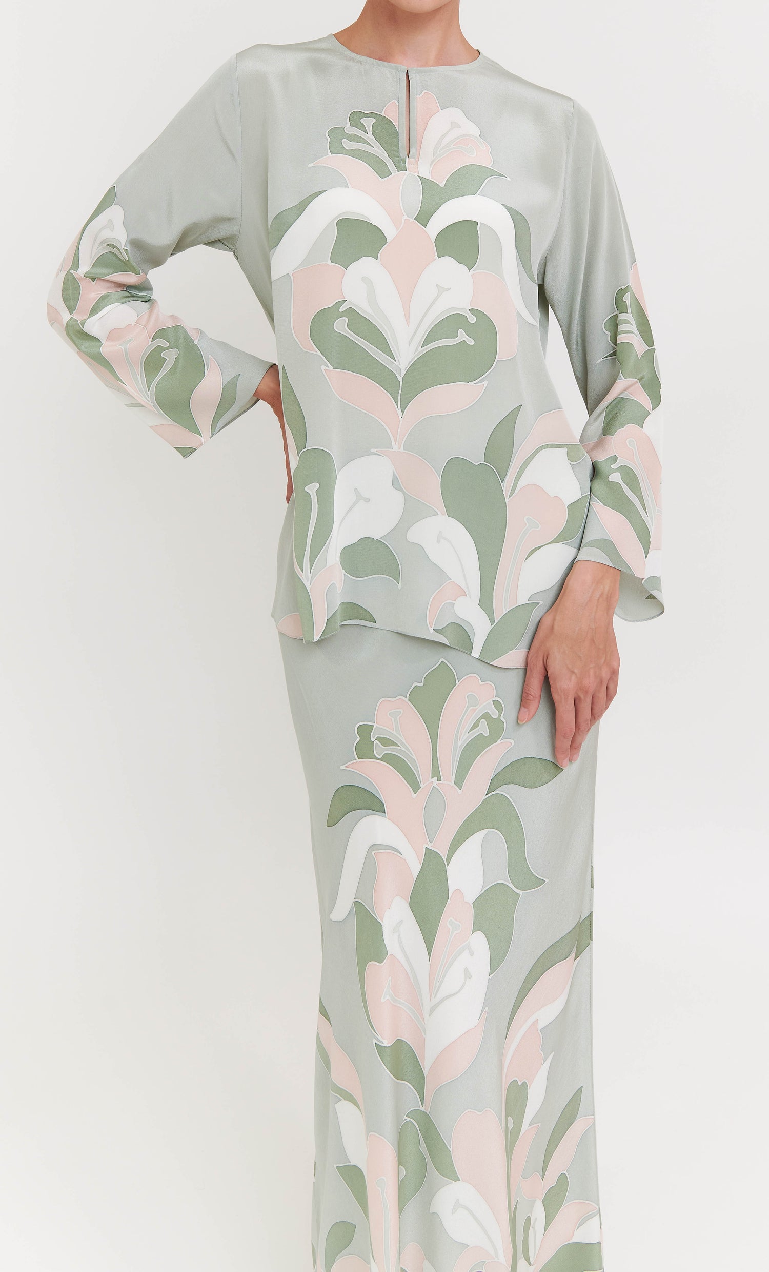 Pery Set Leher Kurung - Eva Crepe Silk