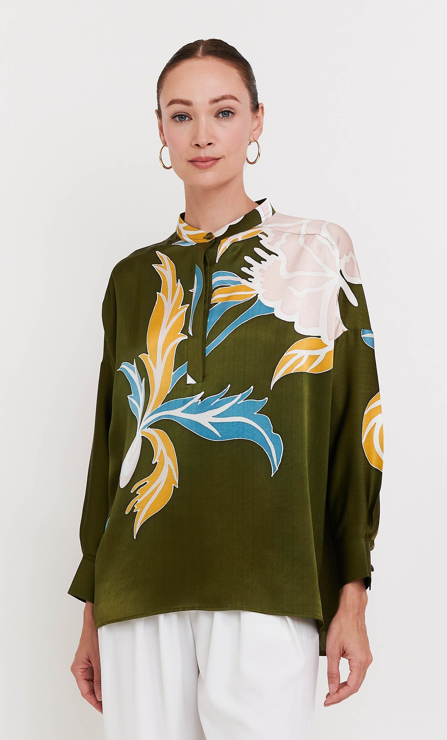 Eva Top - The Grand Satin Silk