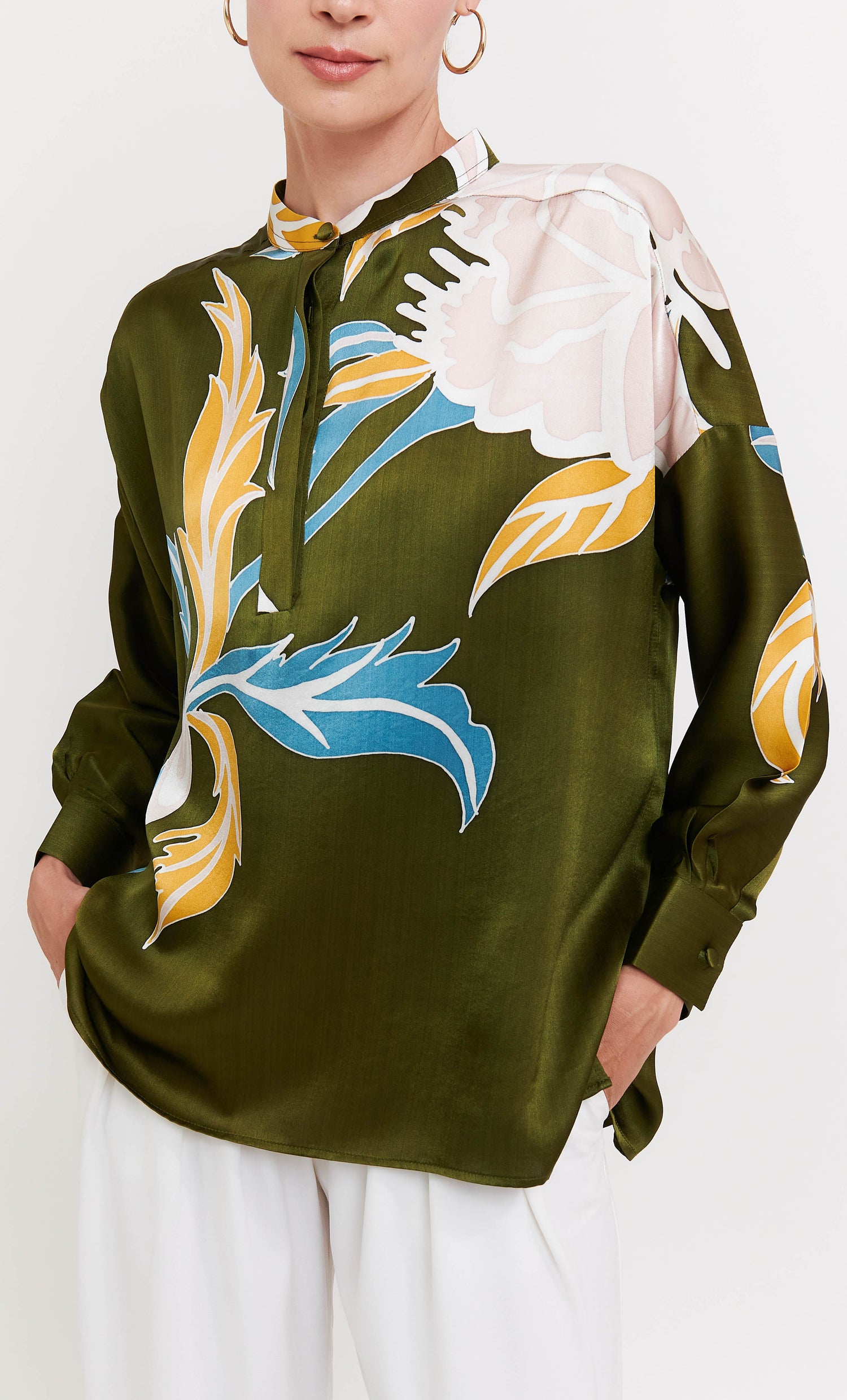 Eva Top - The Grand Satin Silk