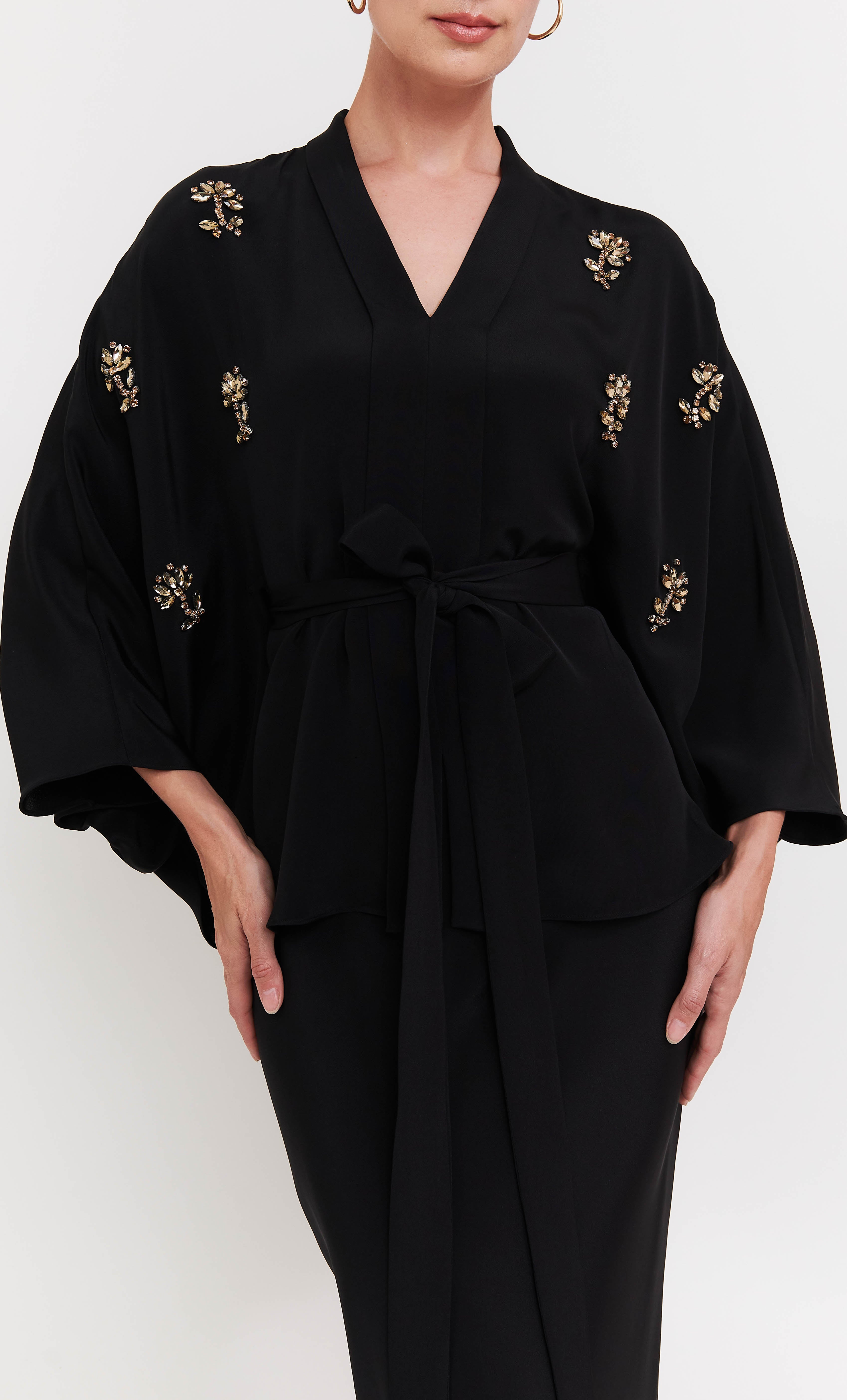 Beaded Norah 2.0 Set – Black Luxe Silk