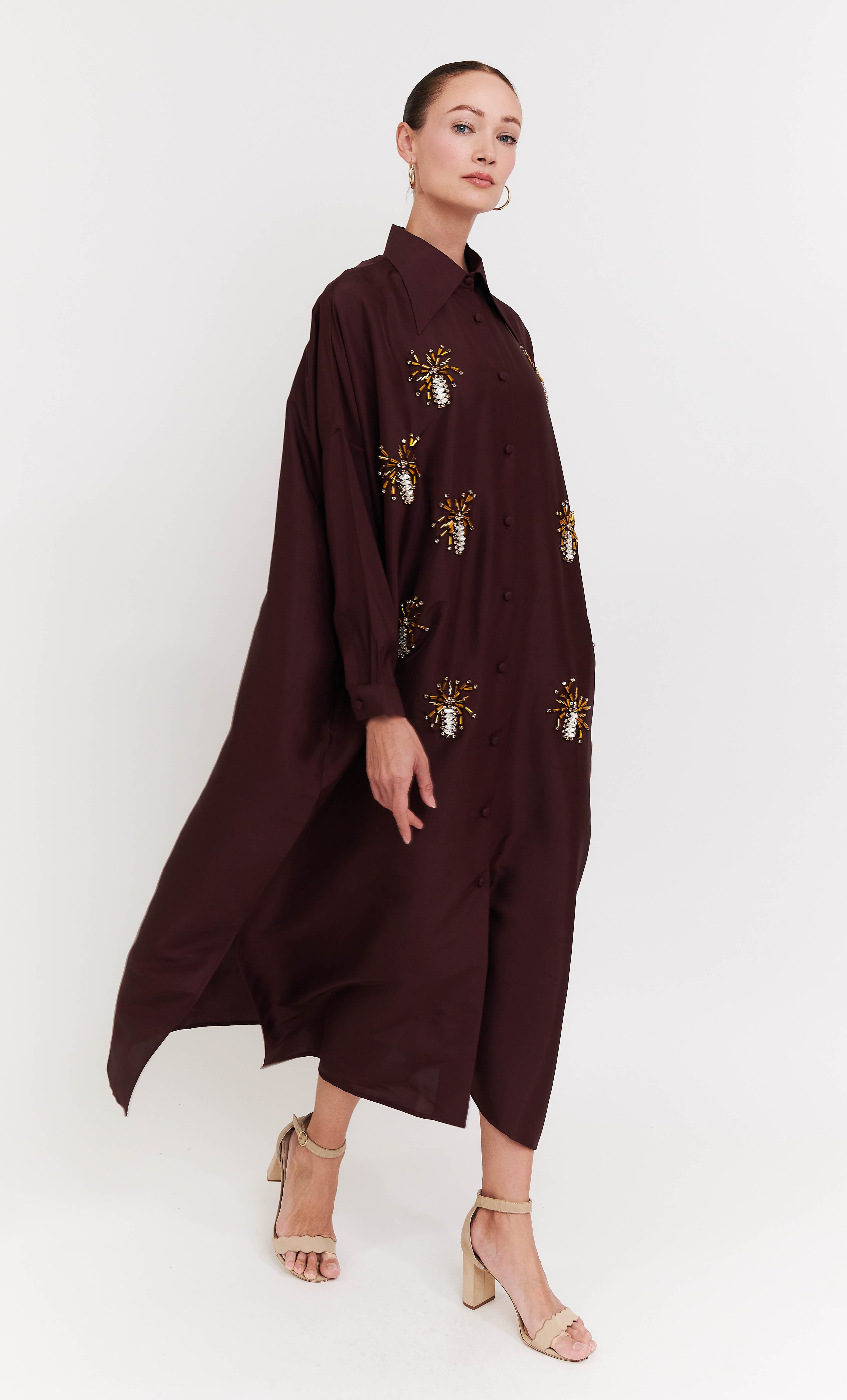 Marcella Collar Dress – Beaded Luxe