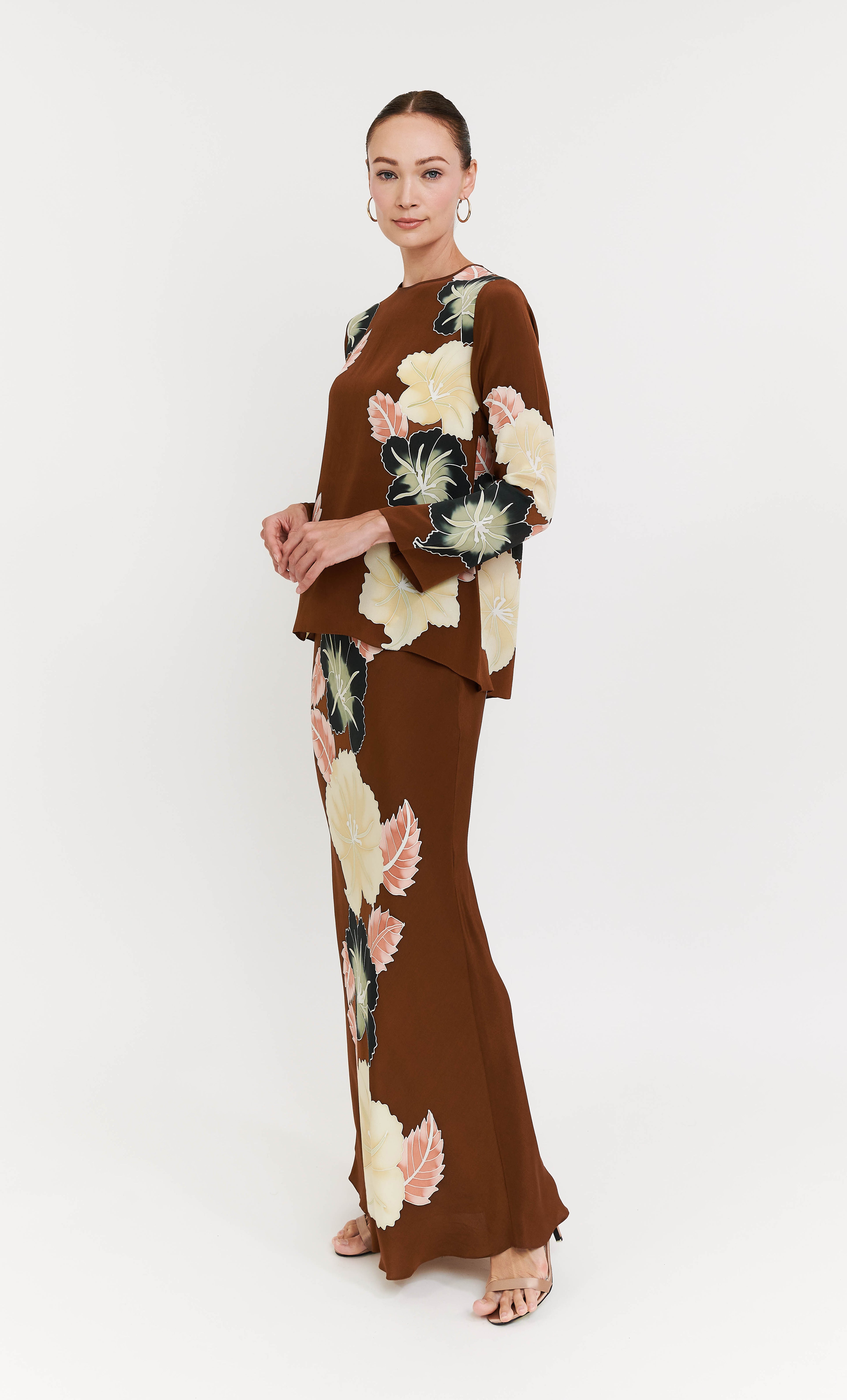Pery Set Back Button - Lily Crepe Silk