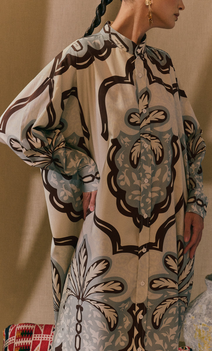 Palma Tree Oversized Dress