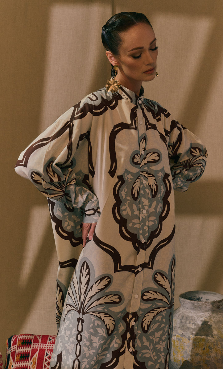 Palma Tree Oversized Dress
