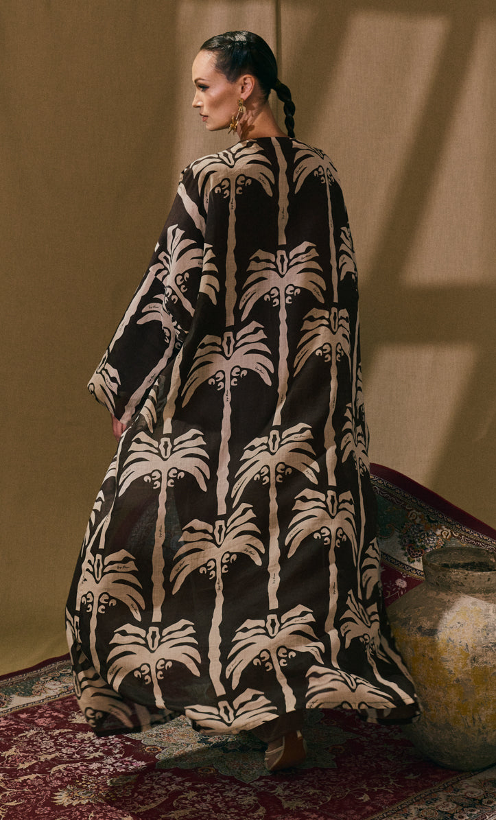 Palm Tree Abaya Dress