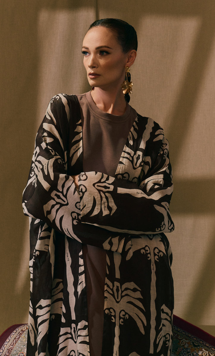 Palm Tree Abaya Dress
