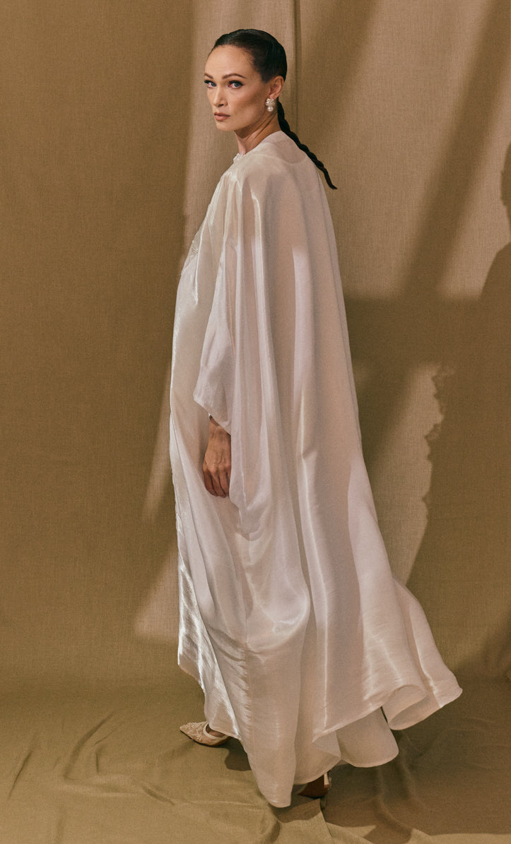 Abaya Lace in White