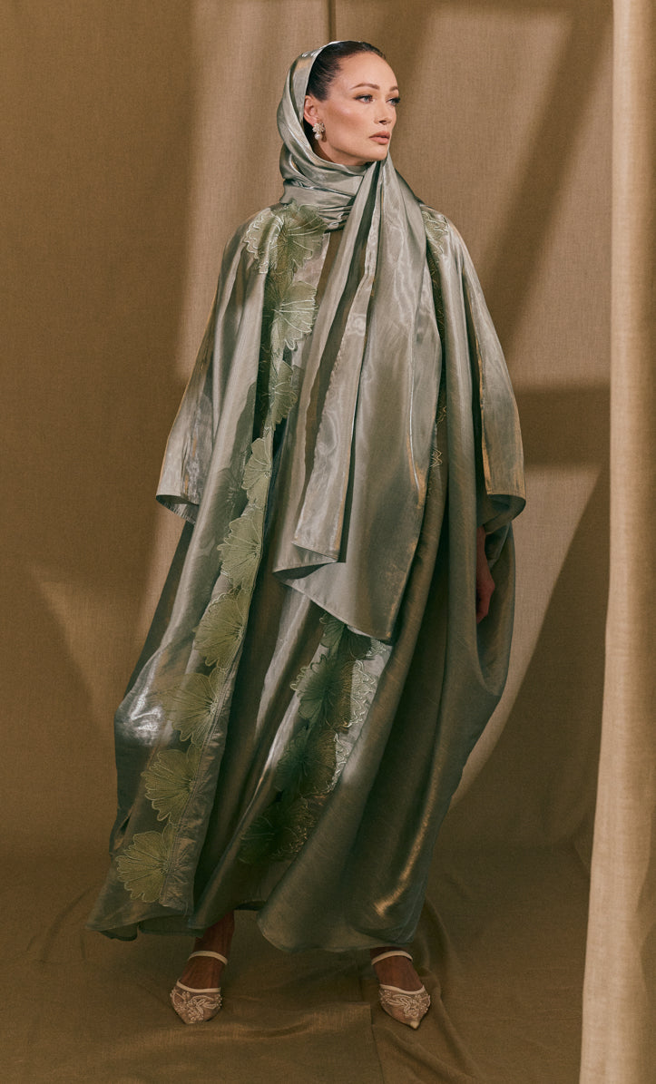 Abaya Lace in Pistachio