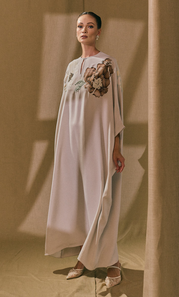 Botanic Patches with Beads Nadhia Dress