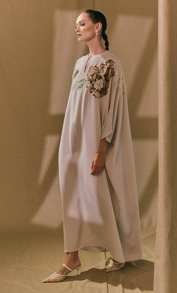 Botanic Patches with Beads Nadhia Dress