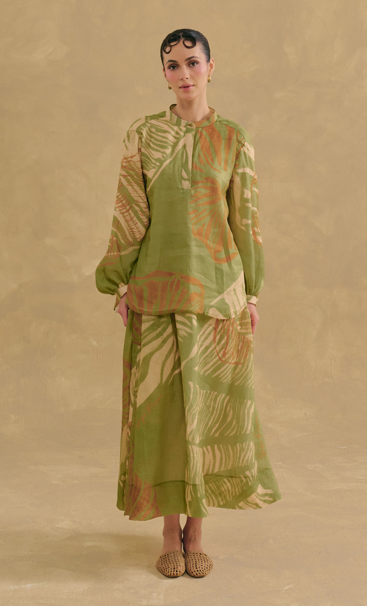 Zenia Top with Bria Skirt - Shell