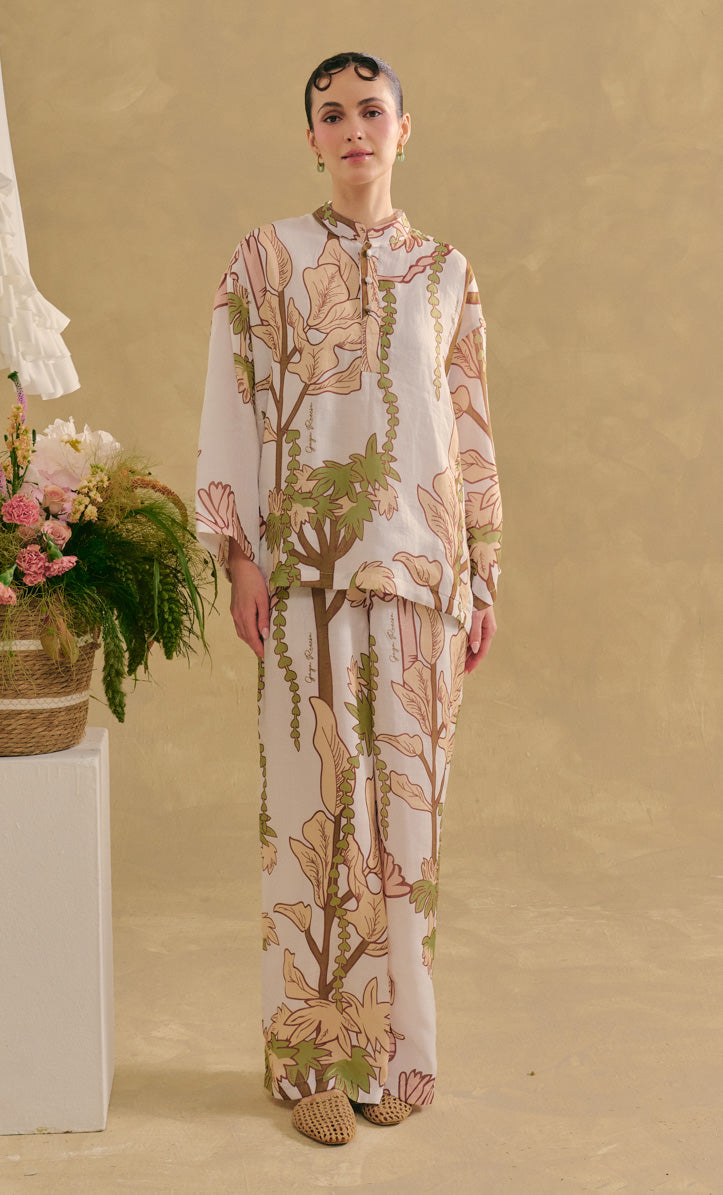 Melayu Top with Palazzo Pants - Riveria