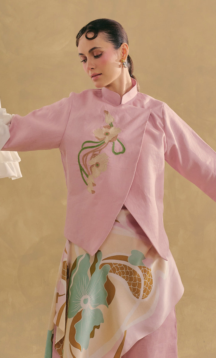 Jacket Top with Palazzo Pants