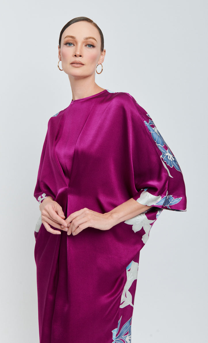 Juliana 3.0 Dress - Baby Calla Lilies Satin Silk