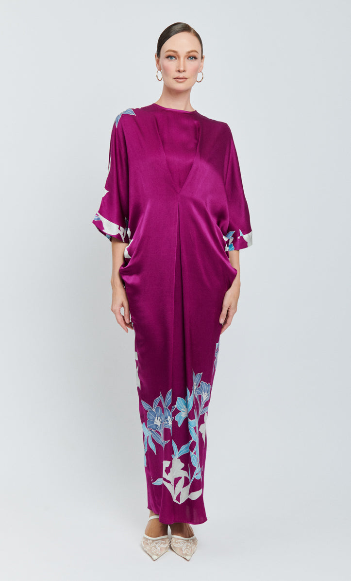 Juliana 3.0 Dress - Baby Calla Lilies Satin Silk