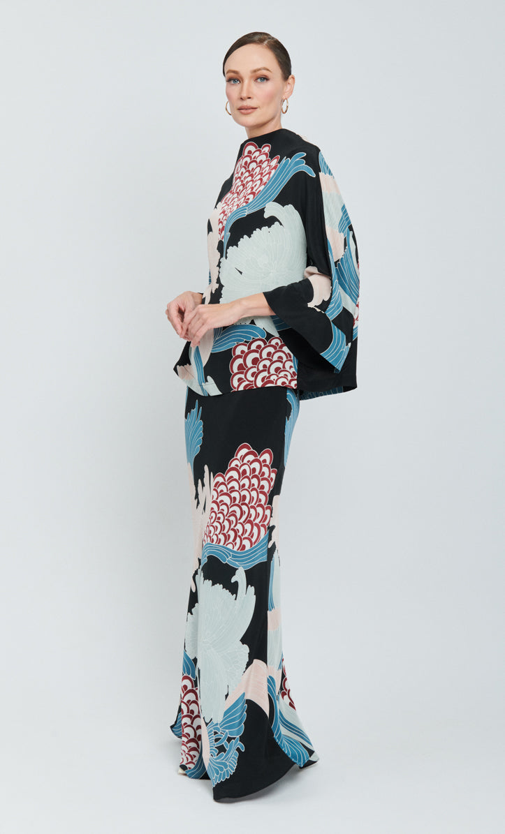 Sara Set - Flowwy Satin Silk