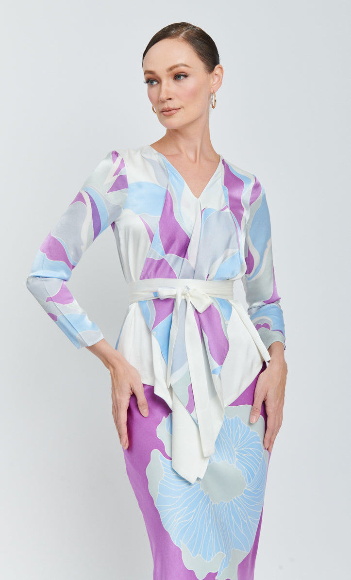 Thea Set - Rossy Poppy 2.0 Satin Silk