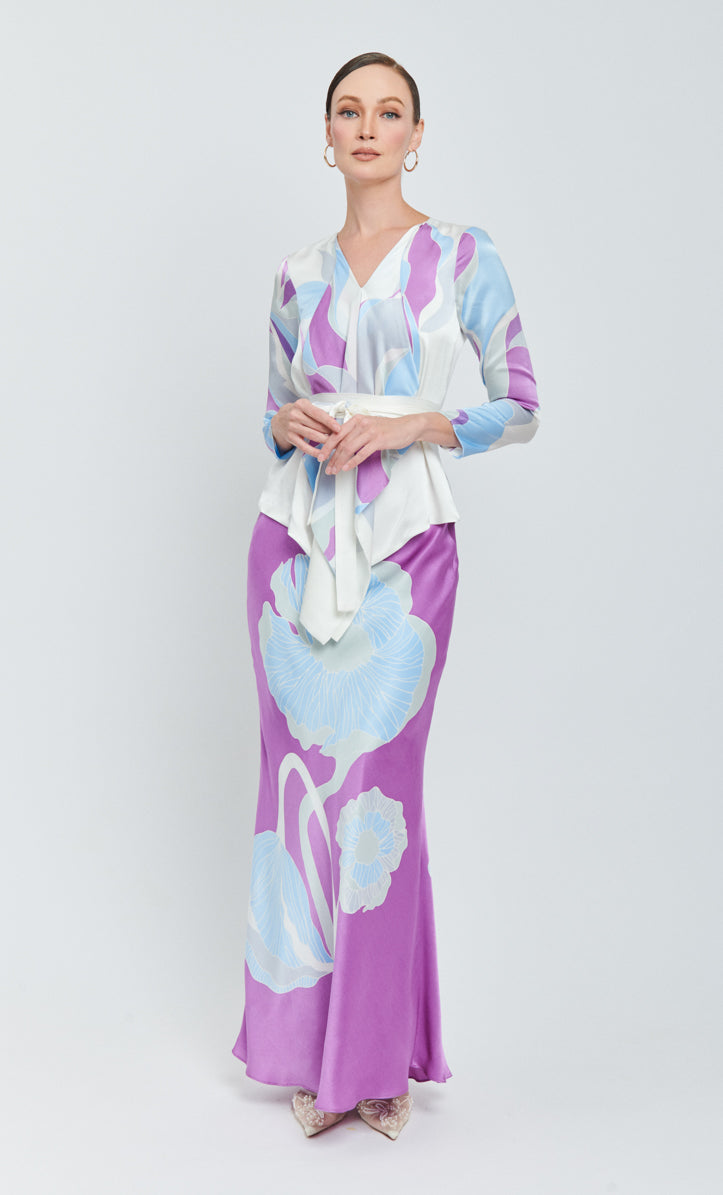 Thea Set - Rossy Poppy 2.0 Satin Silk