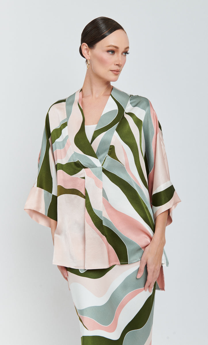 Victoria Set - Linear Satin Silk