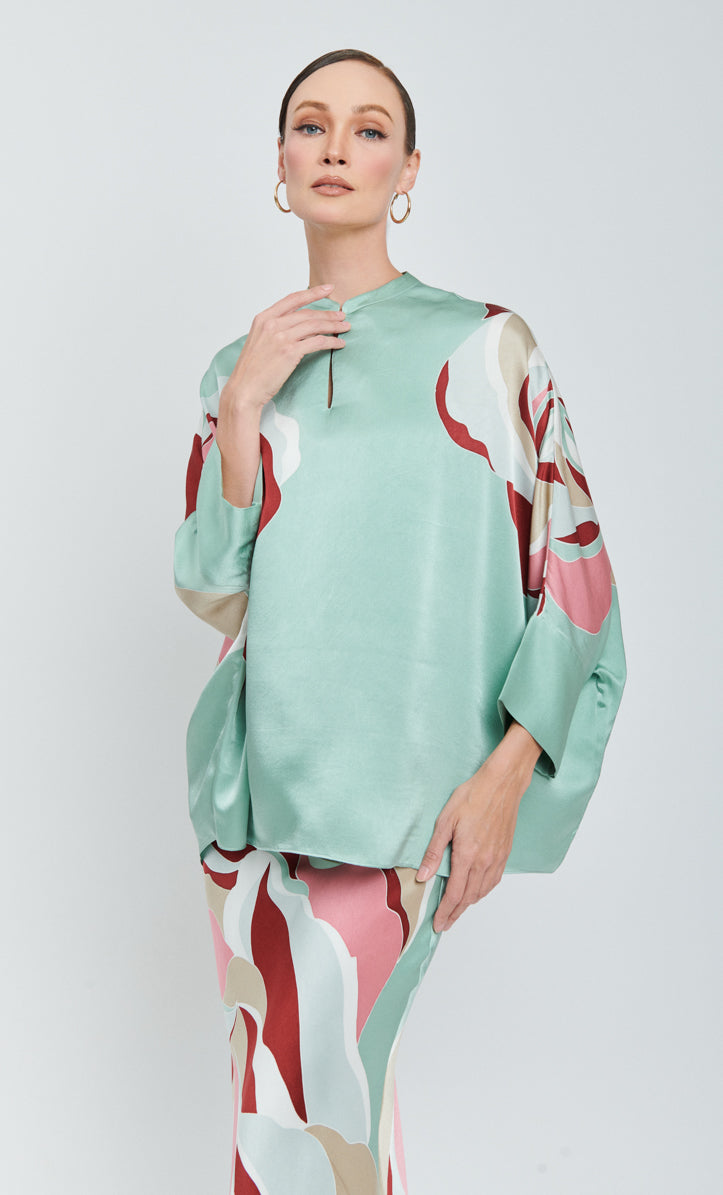 Alia Short Set - Rossy Satin Silk